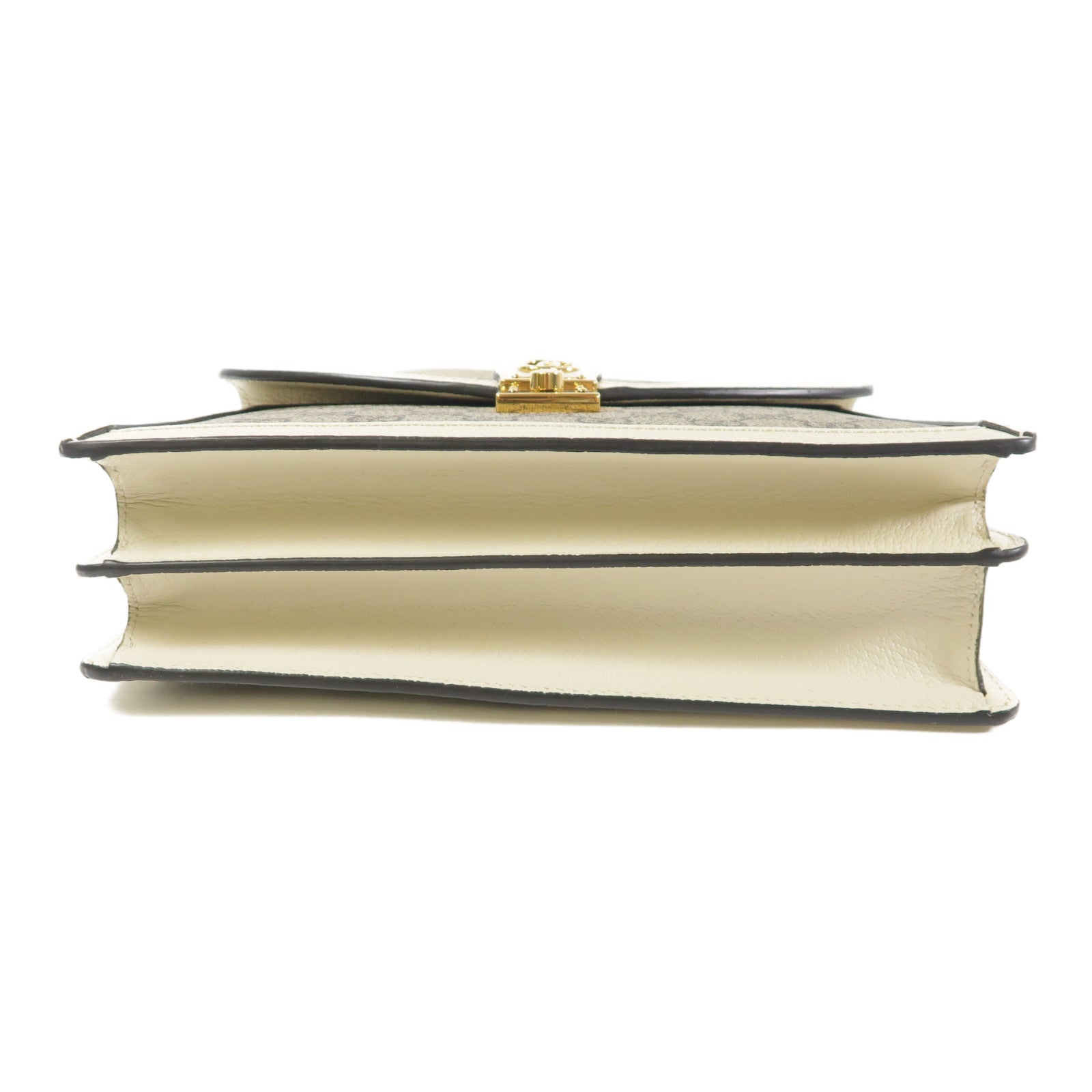 GUCCI GG GHW 2 Way Shoulder Hand Bag PVC coated canvas 651055 White/Brown