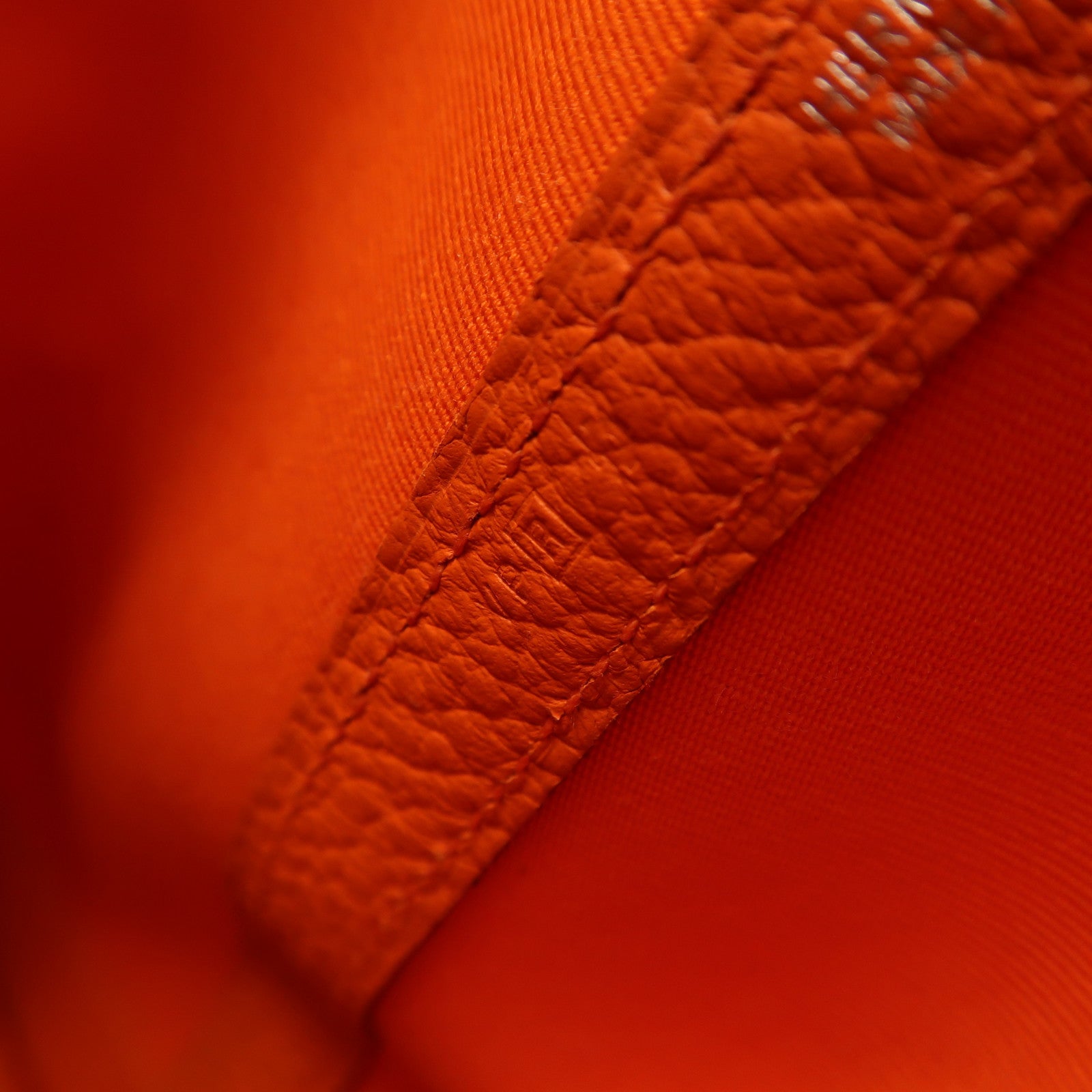 HERMES PHW Garden Party TPM Tote Bag Canvas Orange