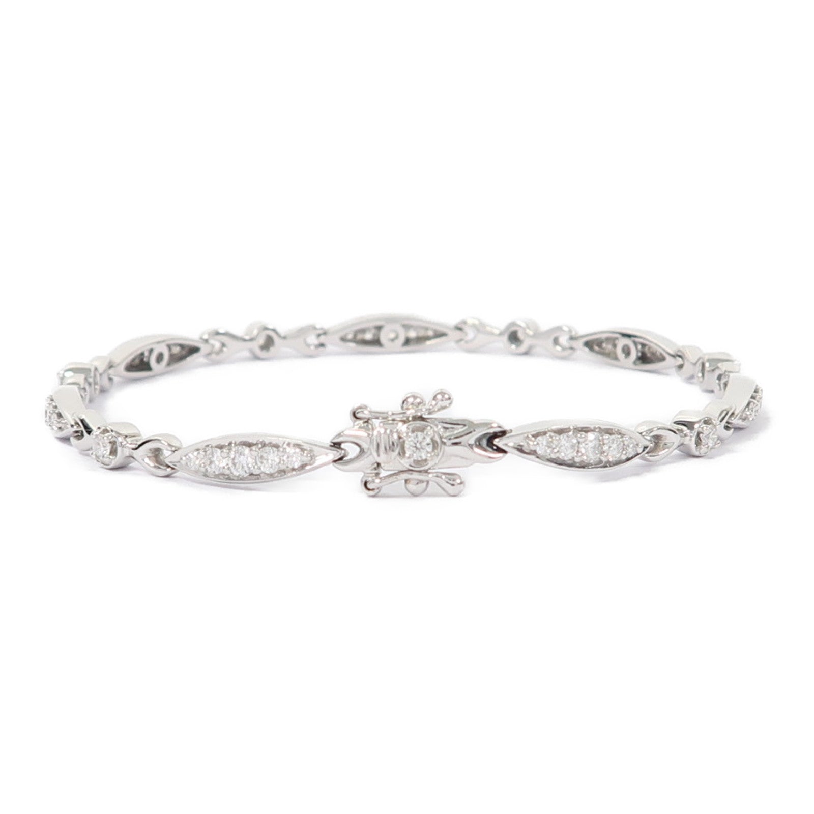 JEWELRY 【激減優惠】18K白金Diamond 10.2g 0.97ct鑽石手鏈