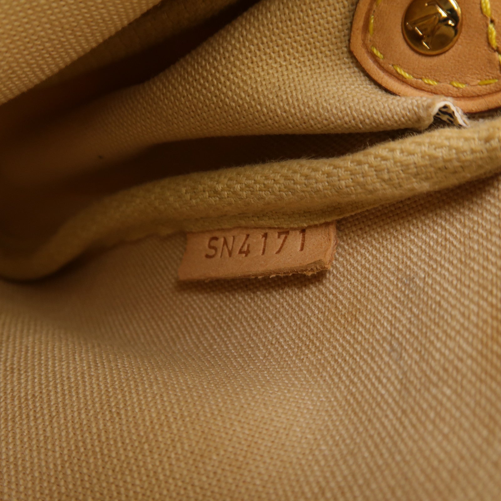 LOUIS VUITTON Damier Azur Eva金扣手挽肩背兩用袋白色