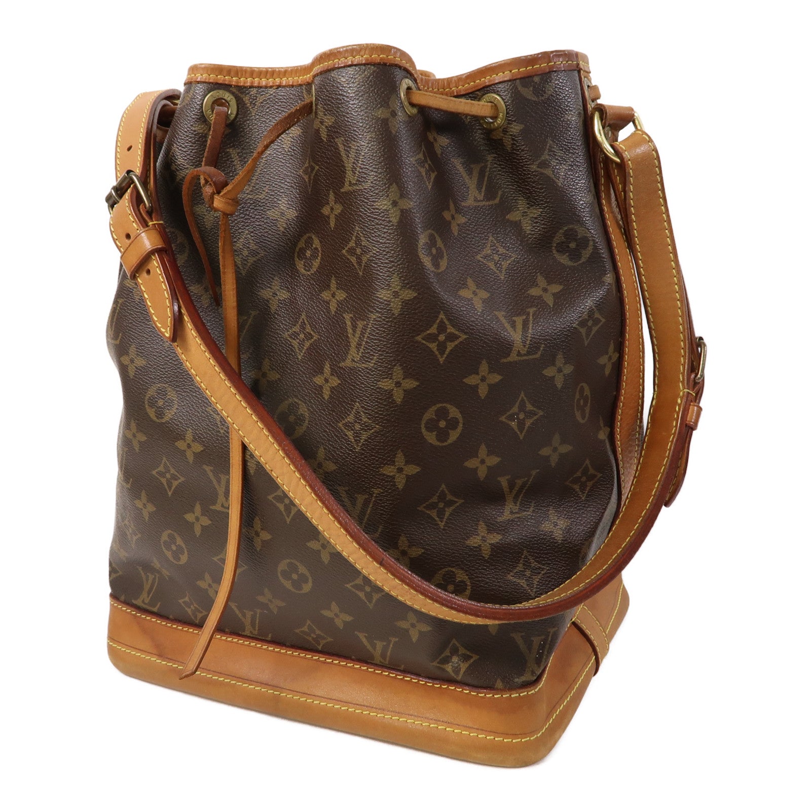 LOUIS VUITTON Monogram Noe金扣肩背袋啡色