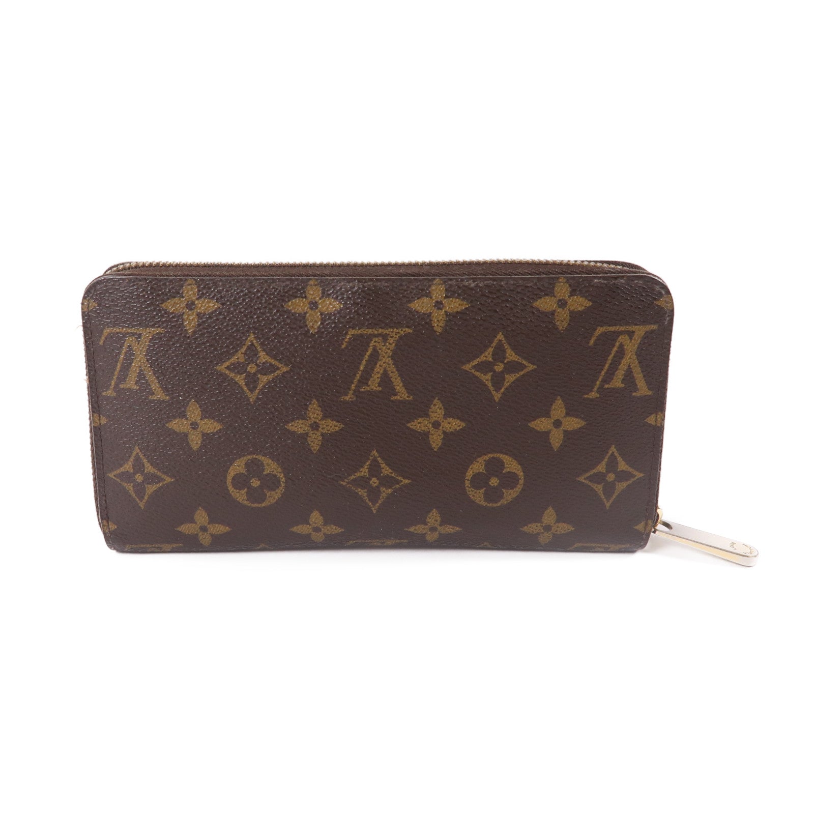 LOUIS VUITTON MonogramZipper Long Wallet金扣拉鍊長錢包啡色