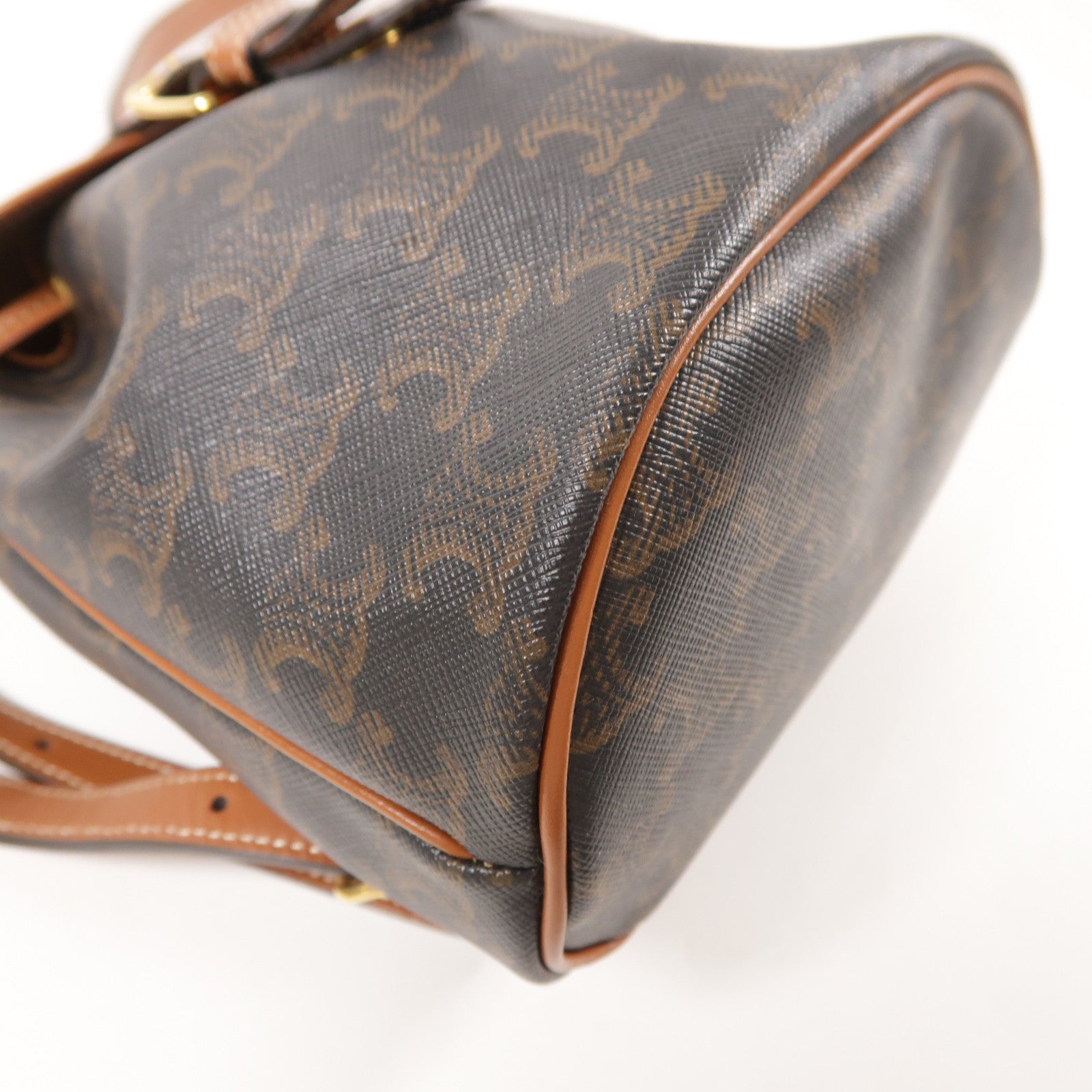 CELINE 塗層帆布Triomphe Backpack金扣背包