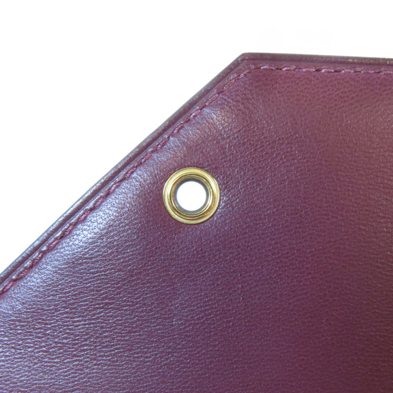 HERMES 【激減優惠】Evercolor皮革Pochette Fortunio金扣手拿包伯爾多色