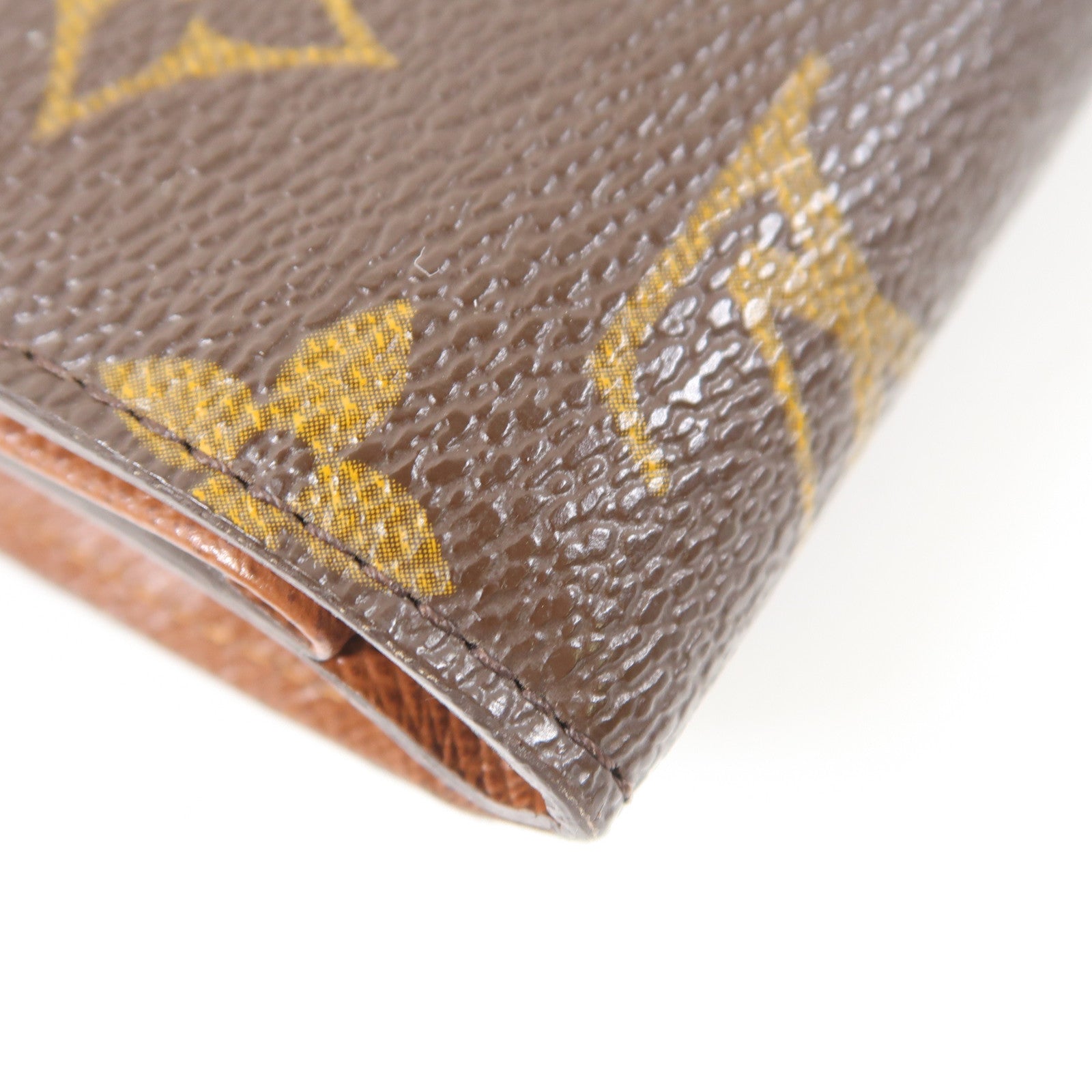 LOUIS VUITTON Monogram Joey Wallet金扣錢包啡色