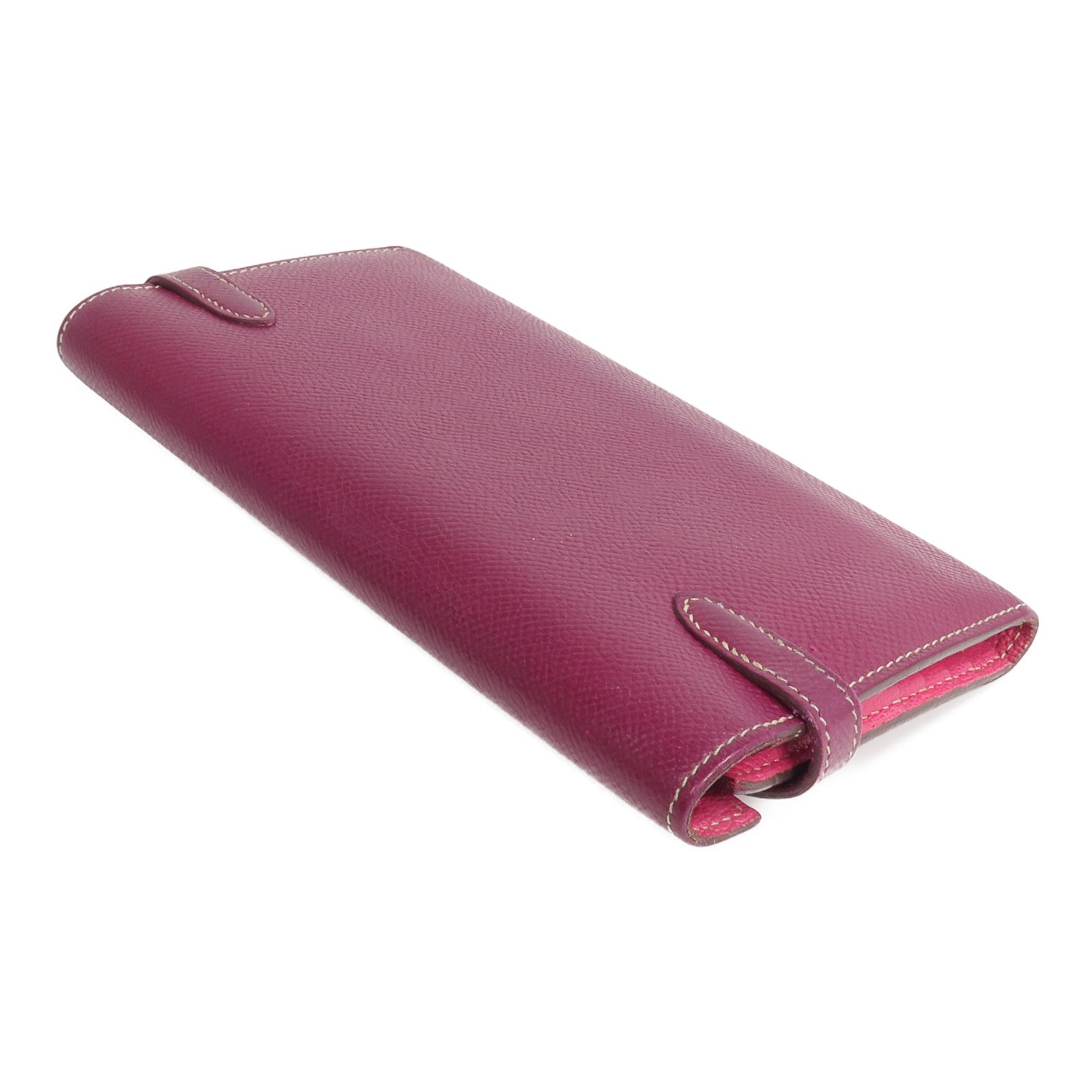 HERMES Epsom皮革Kelly Wallet長錢包Tosca/Rose Tyrien