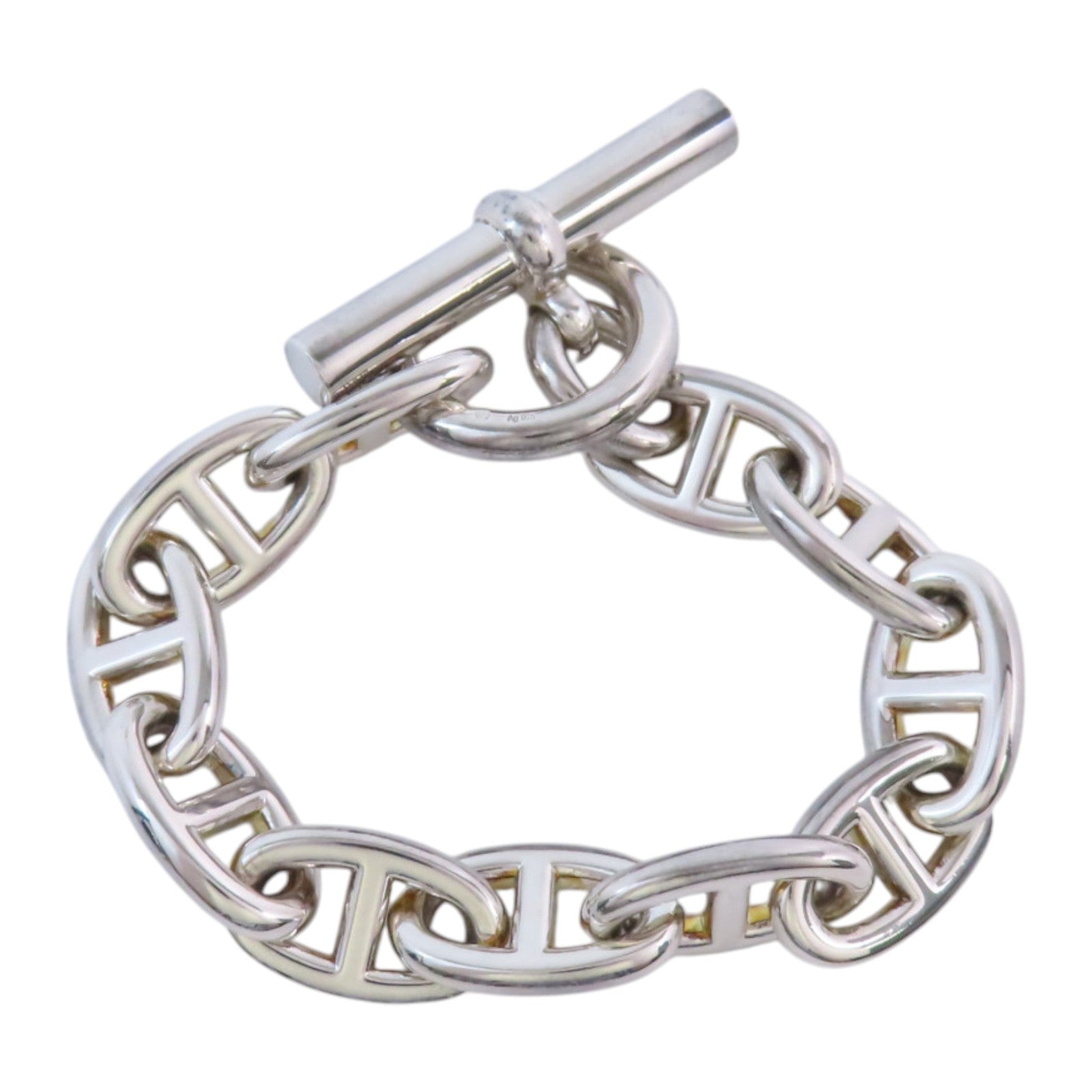 HERMES 925純銀Chaine D'ancre Bracelet銀扣手鏈