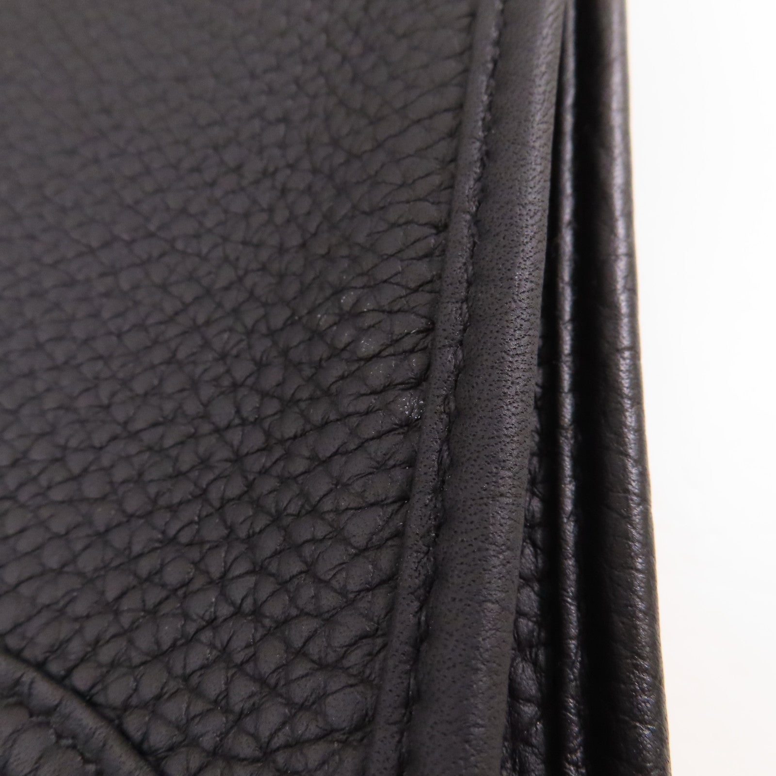 HERMES Clemence皮革Evelyne III 29銀扣肩背袋89 Noir