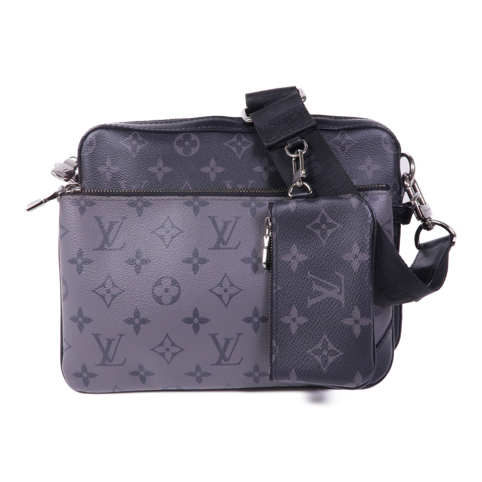 LOUIS VUITTON LV SHW Trio Messenger Shoulder Bag M69443 Monogram Eclipse Reverse