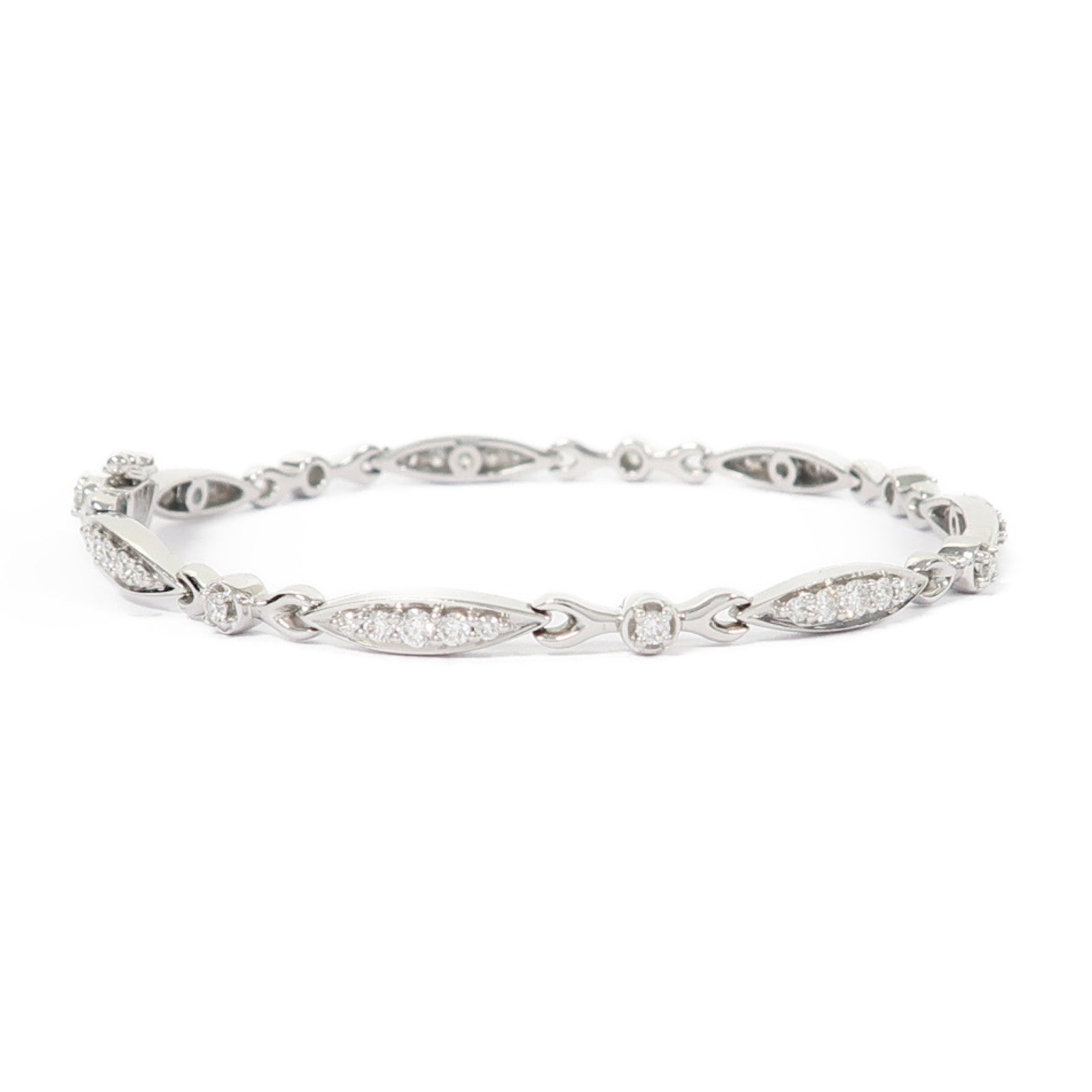 JEWELRY 【激減優惠】18K白金Diamond 10.2g 0.97ct鑽石手鏈