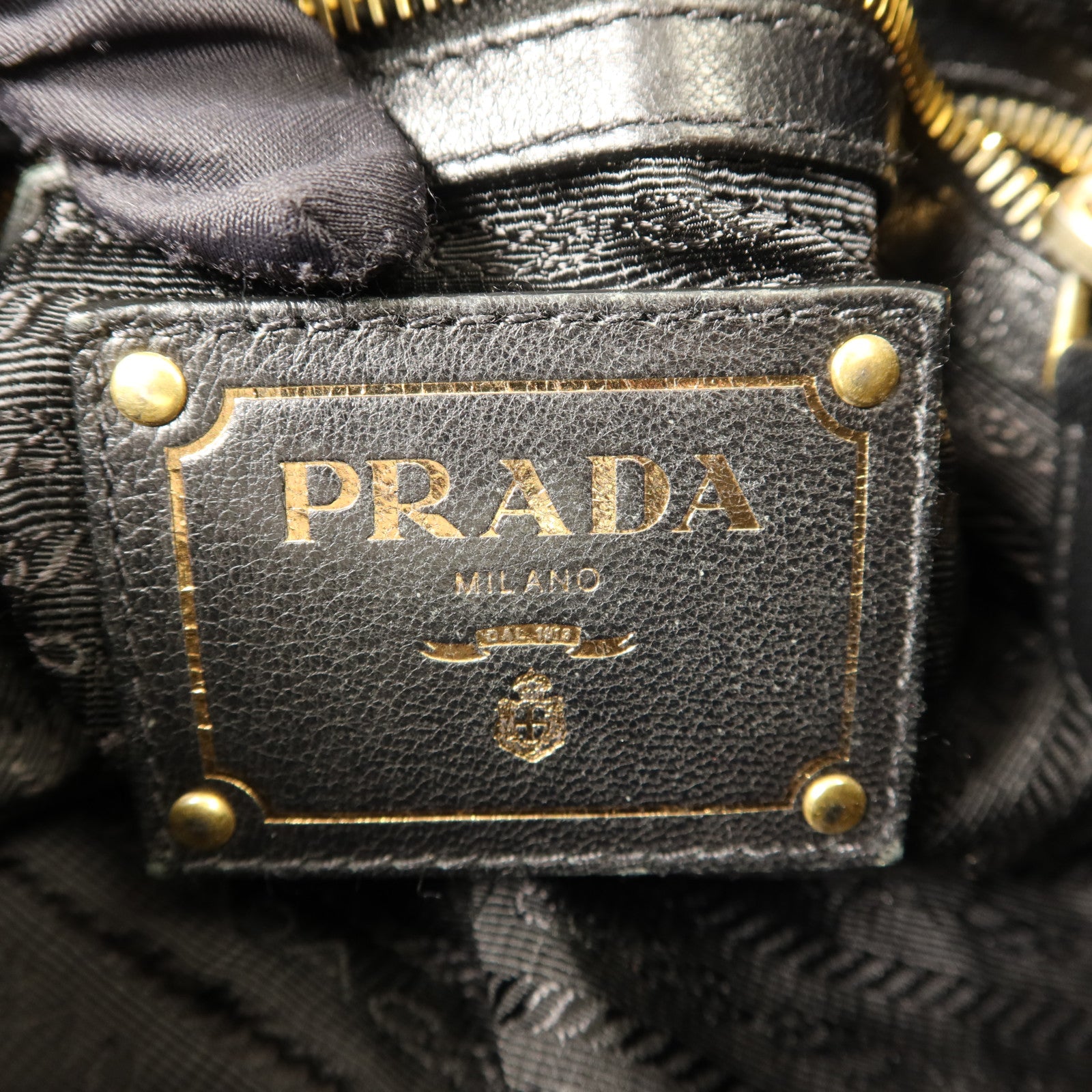 PRADA 尼龍2 Way Shoulder金扣手挽肩背兩用袋