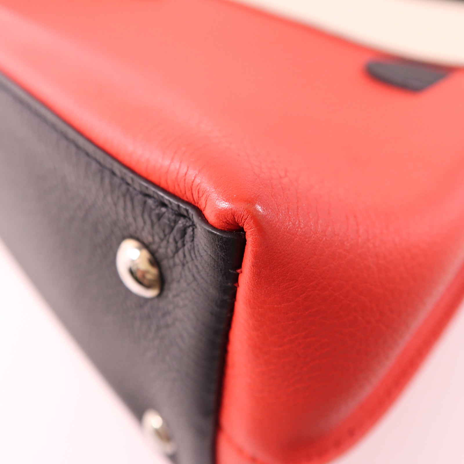 LOUIS VUITTON LV SHW Lockme Ever BB 2way Shoulder Handbag M53950 White/Red/Black