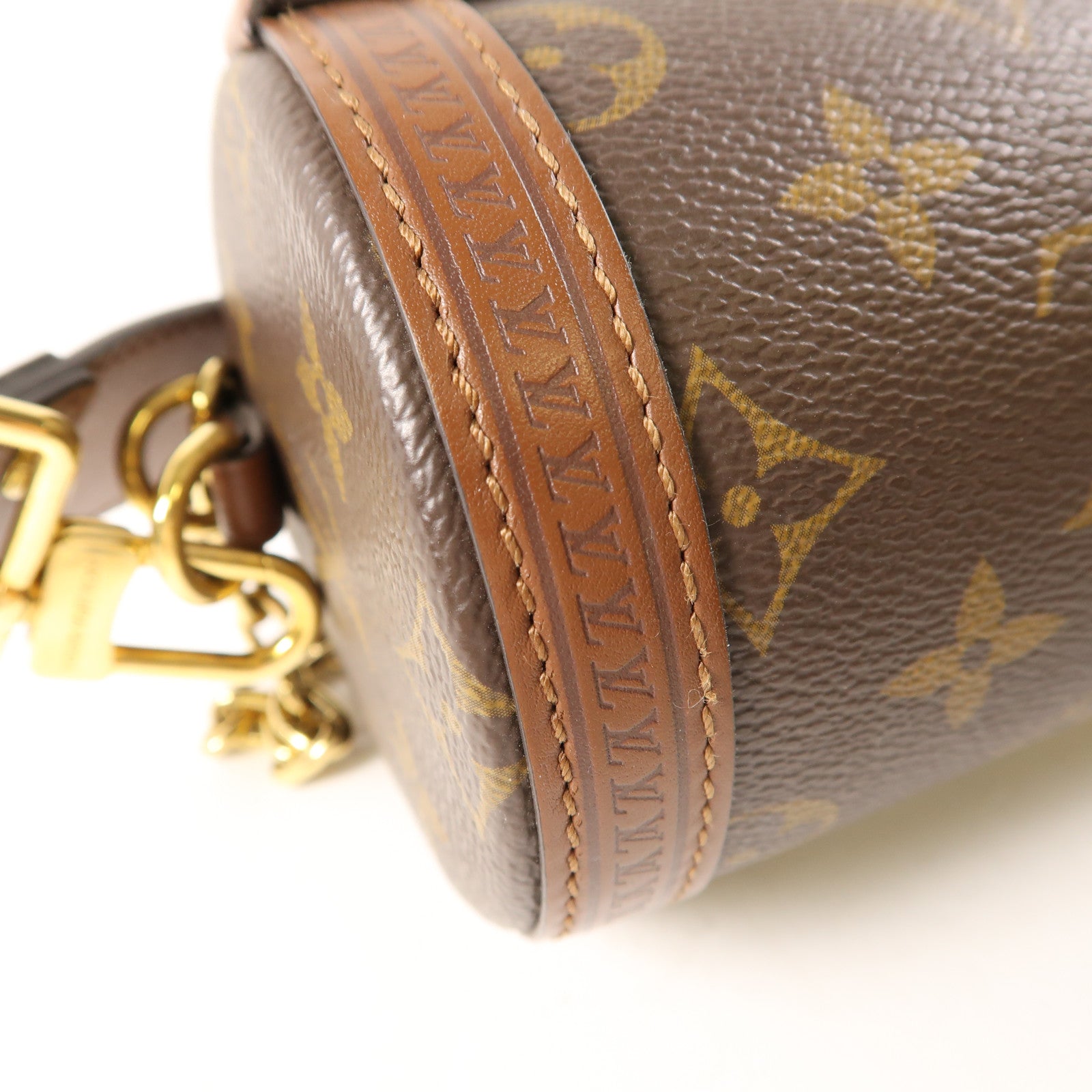LOUIS VUITTON Monogram Papillon Trunk金扣手挽肩背兩用袋棕色
