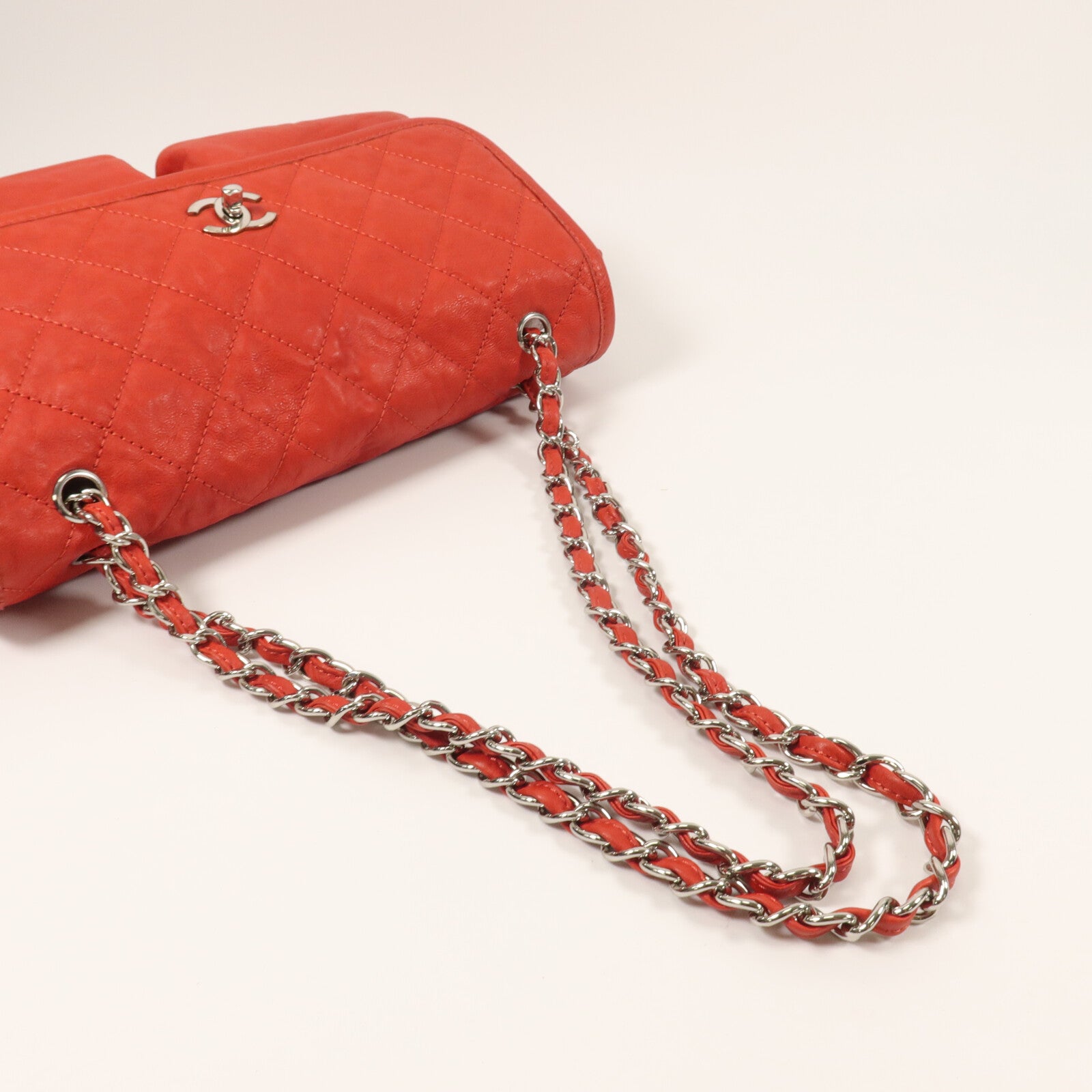 CHANEL 牛皮皮革Chain Shoulder鏈帶肩背袋