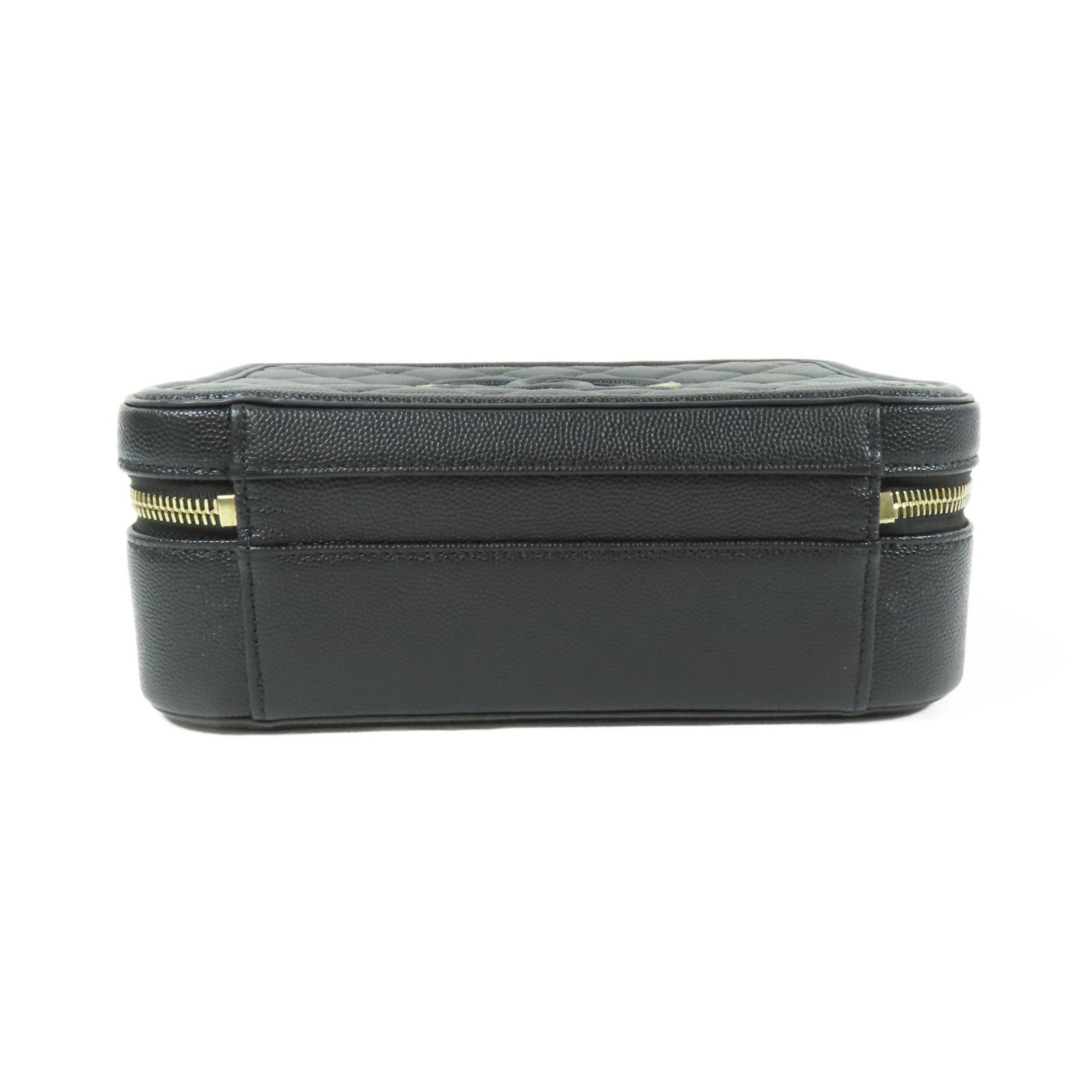 CHANEL 【激減優惠】牛皮皮革Vanity Case金扣鏈帶手挽肩背兩用袋