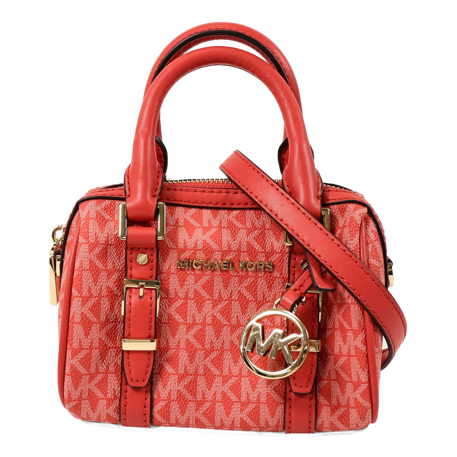 Michael Kors 塗層帆布Boston Bag手挽肩背兩用袋