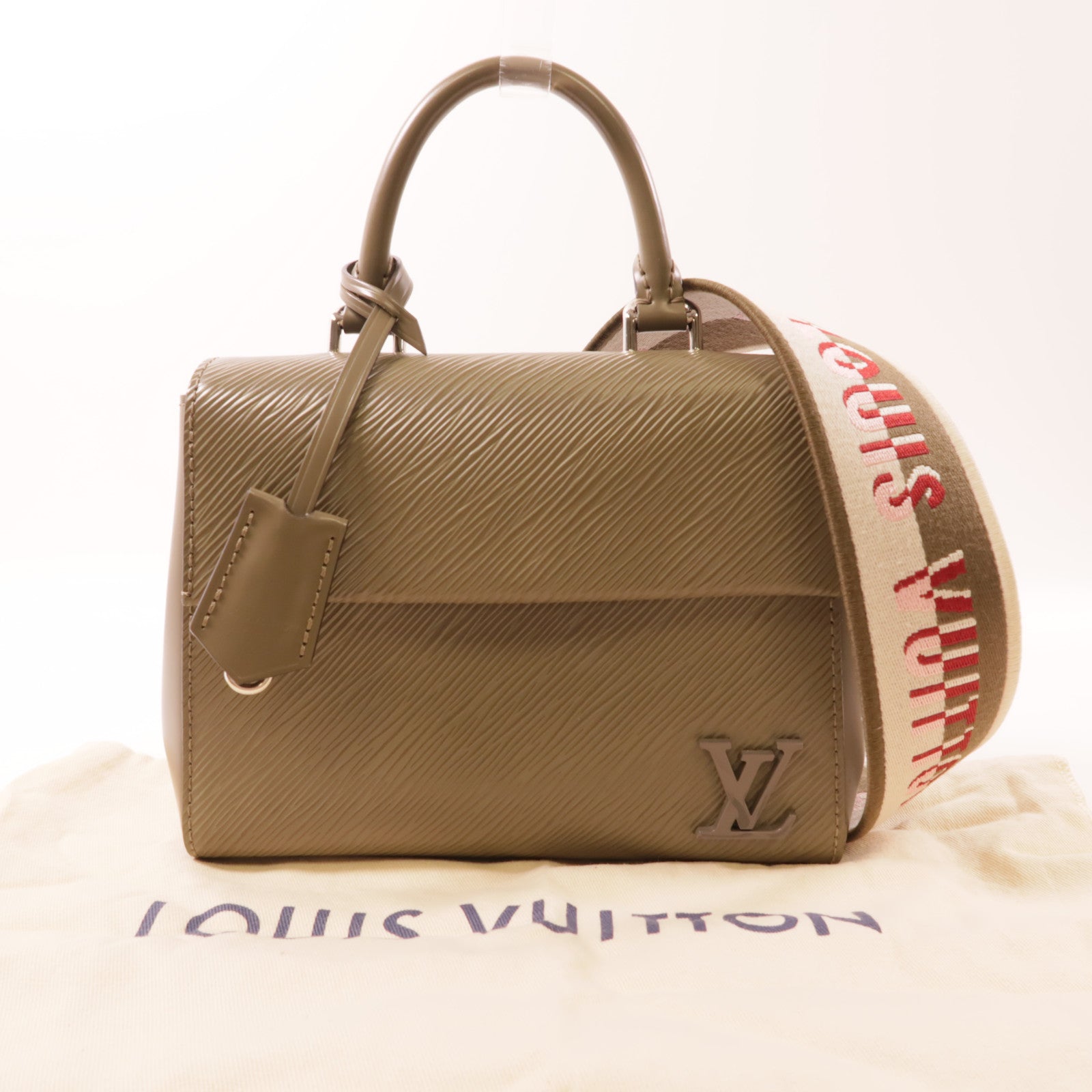 LOUIS VUITTON Epi Cluny Mini銀扣手挽肩背兩用袋