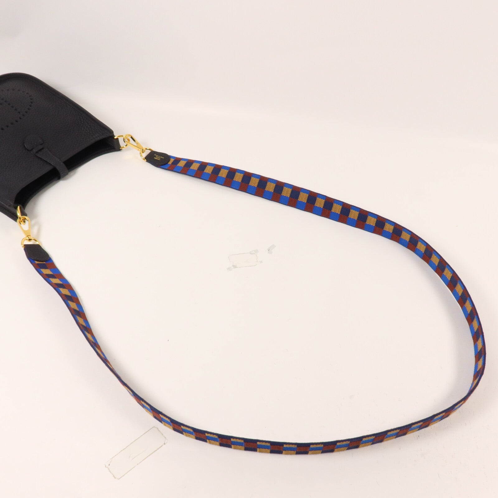 HERMES Clemence皮革Evelyne TPM肩背袋Bleu Nuit