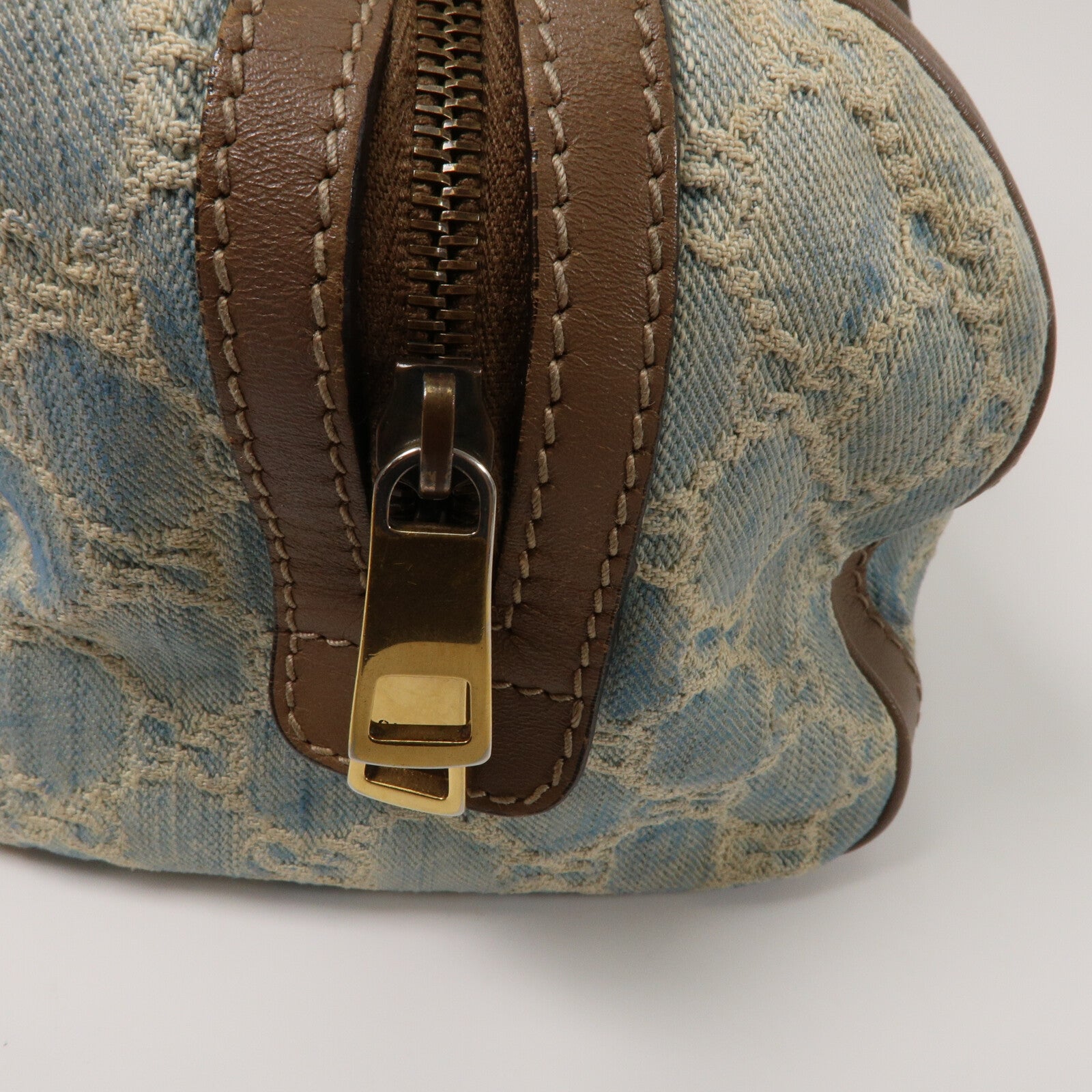 GUCCI 牛仔布Boston Bag手挽袋