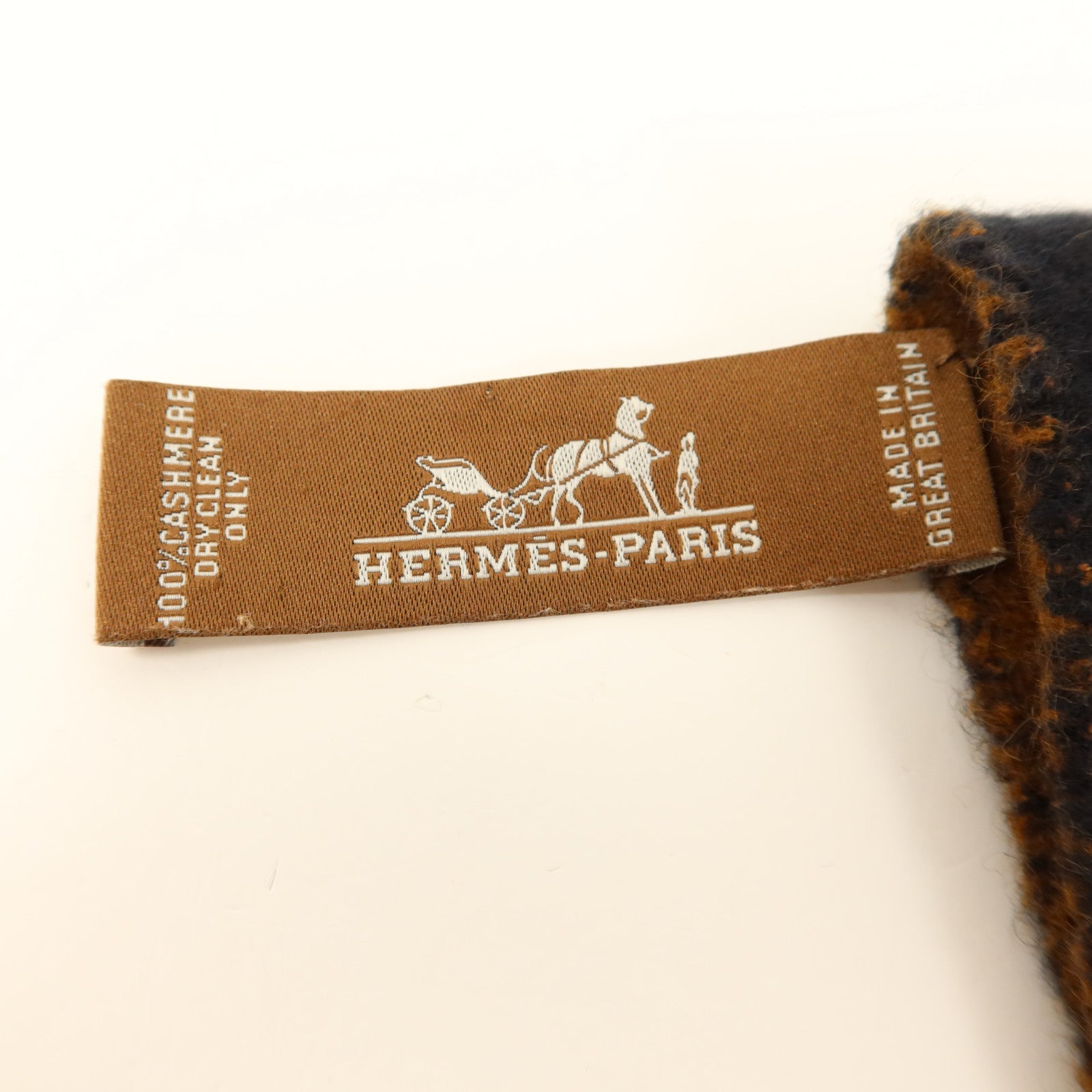 HERMES 羊絨Scarf頸巾Caramel