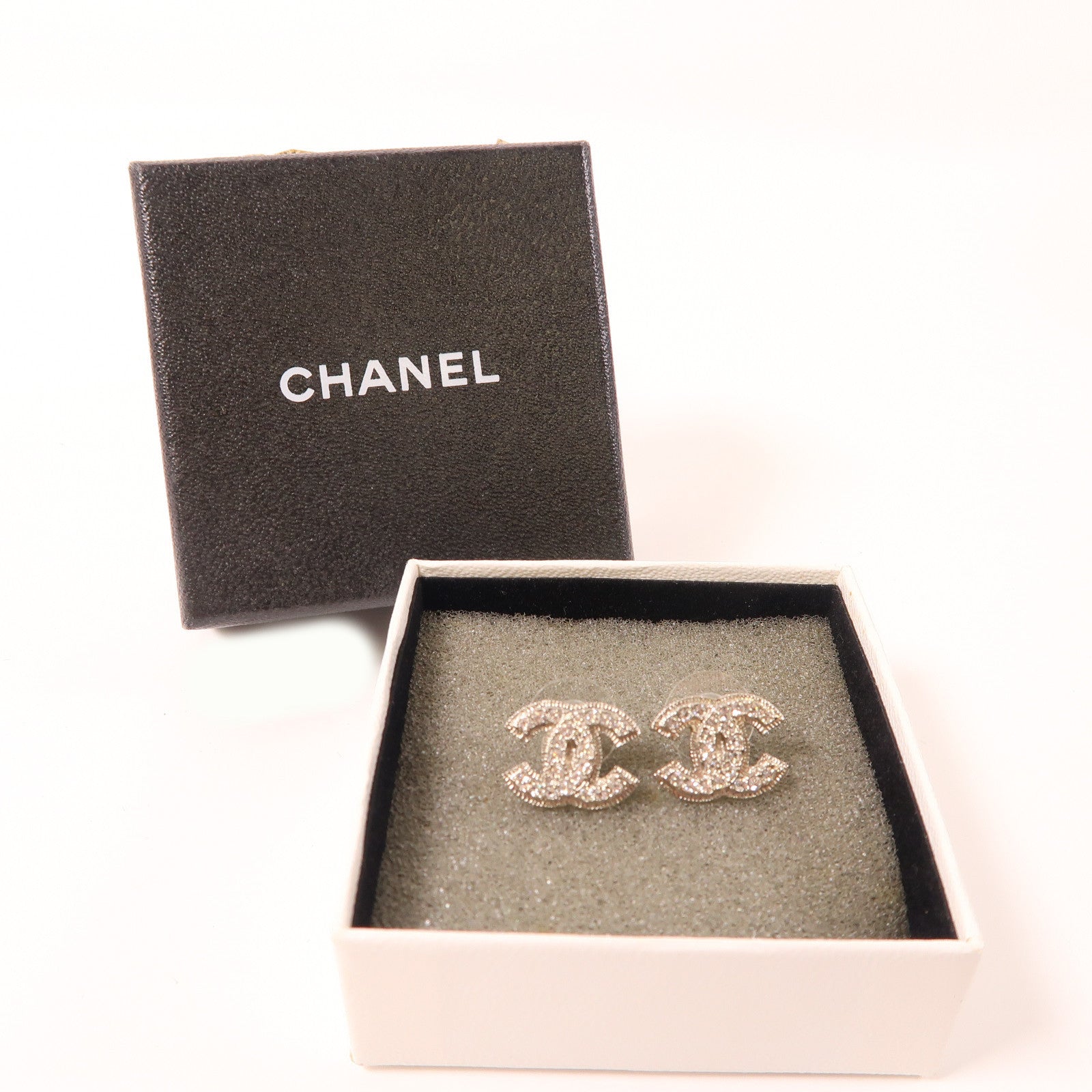 CHANEL 金屬Earring耳環銀色