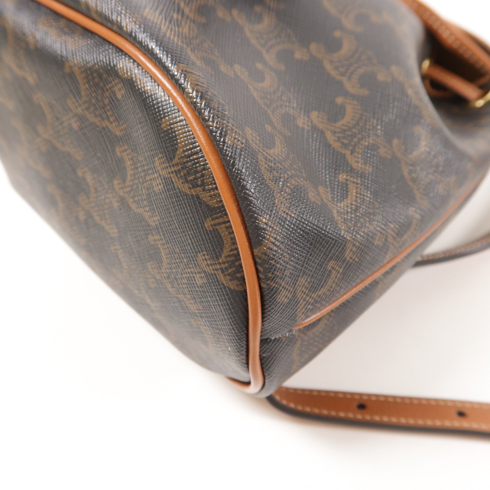 CELINE 塗層帆布Triomphe Backpack金扣背包
