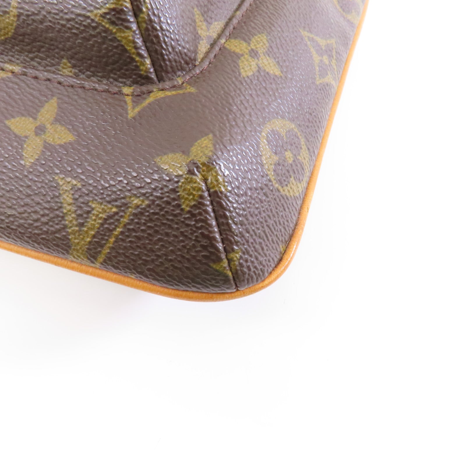 LOUIS VUITTON Monogram Particion金扣手拿包啡色