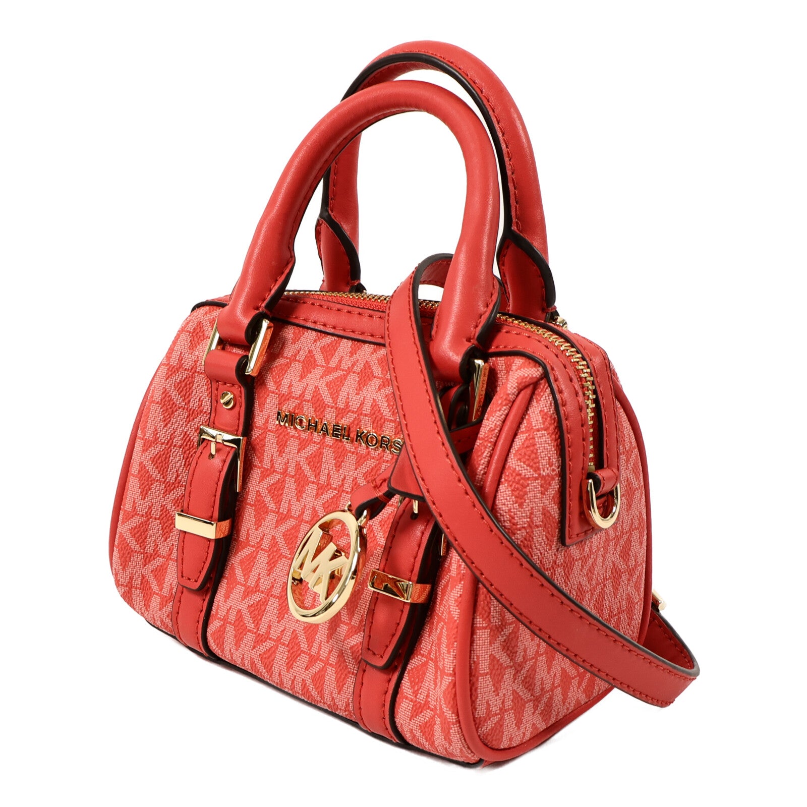 Michael Kors 塗層帆布Boston Bag手挽肩背兩用袋