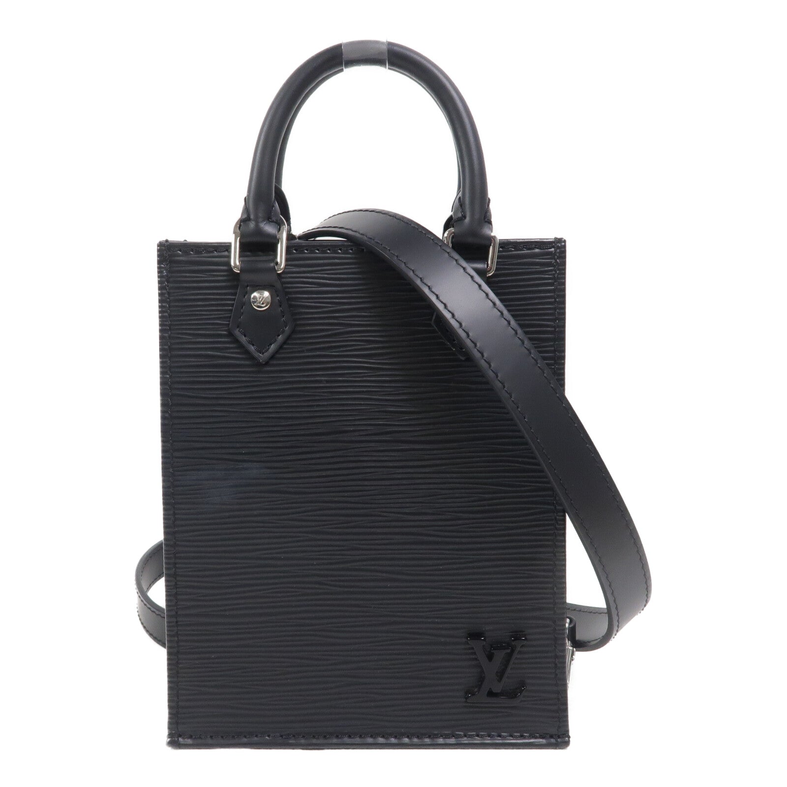 LOUIS VUITTON Epi Petit Sac Plat手挽肩背兩用袋