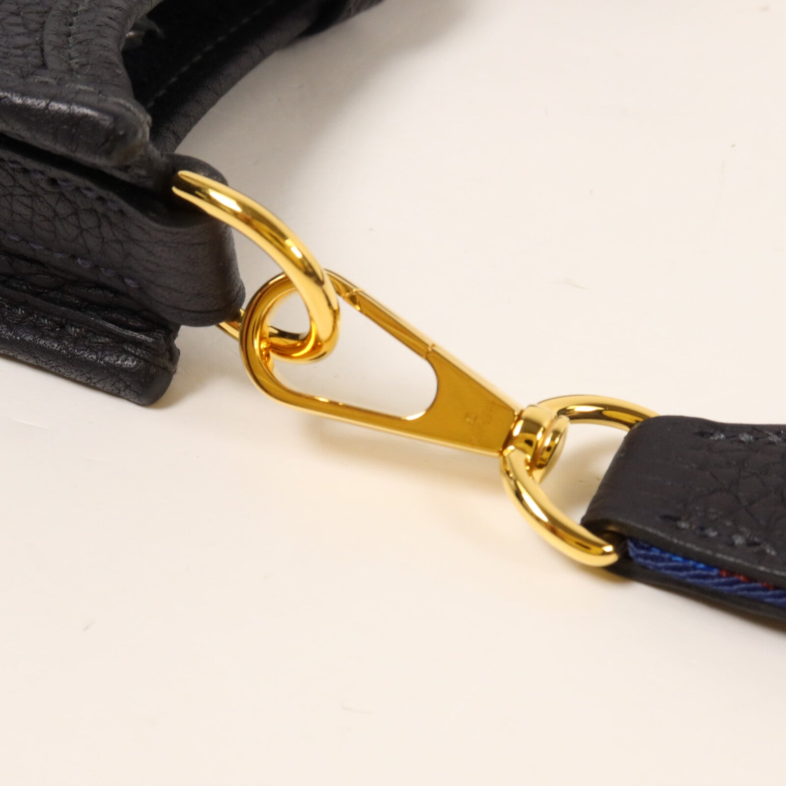 HERMES Clemence皮革Evelyne TPM肩背袋Bleu Nuit