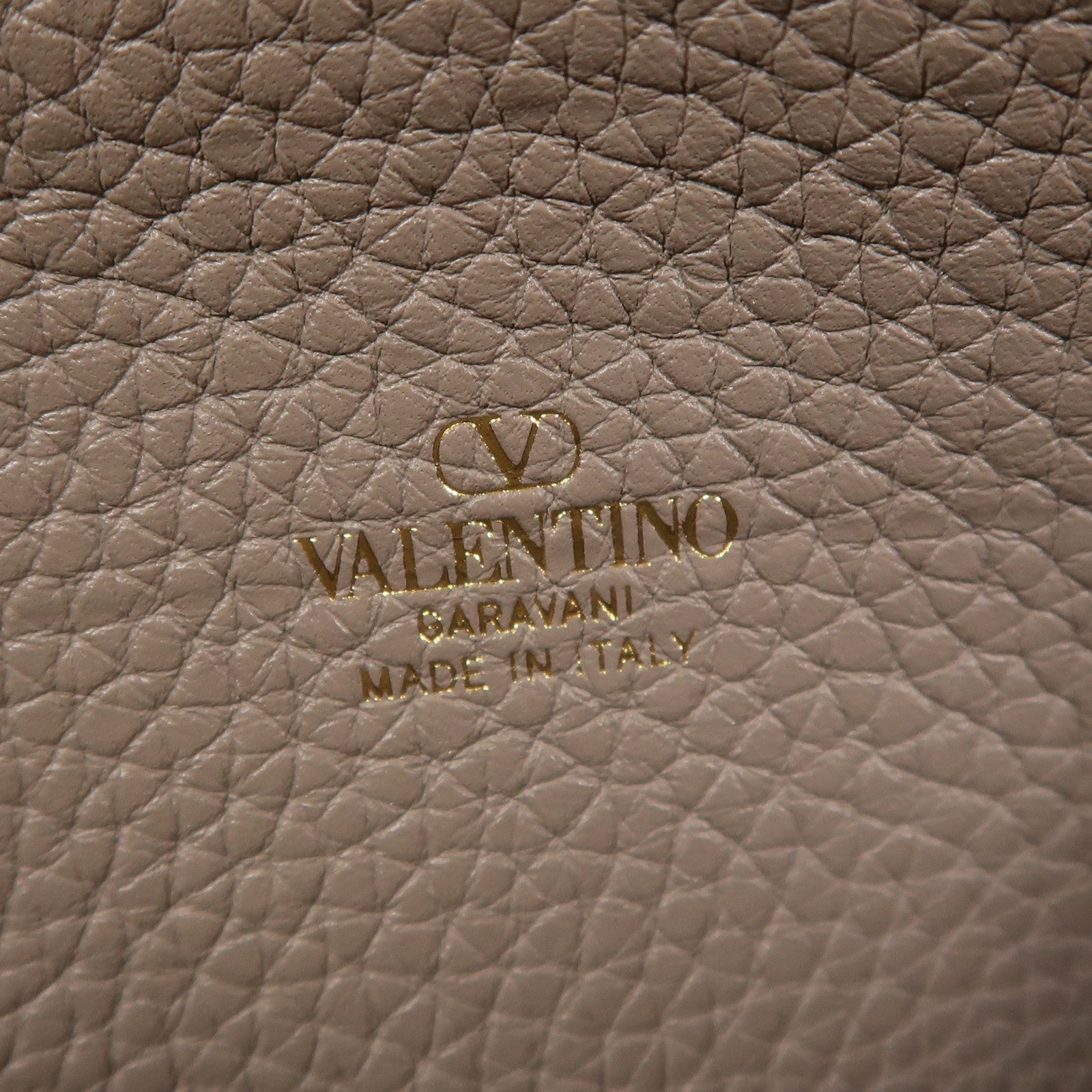 Valentino 牛皮皮革Garavani Rockstud Wallet金扣長錢包