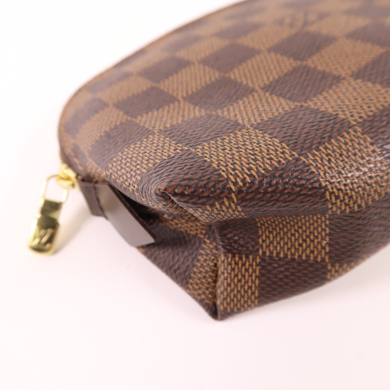 LOUIS VUITTON Damier Make Up Bag PM金扣化妝袋