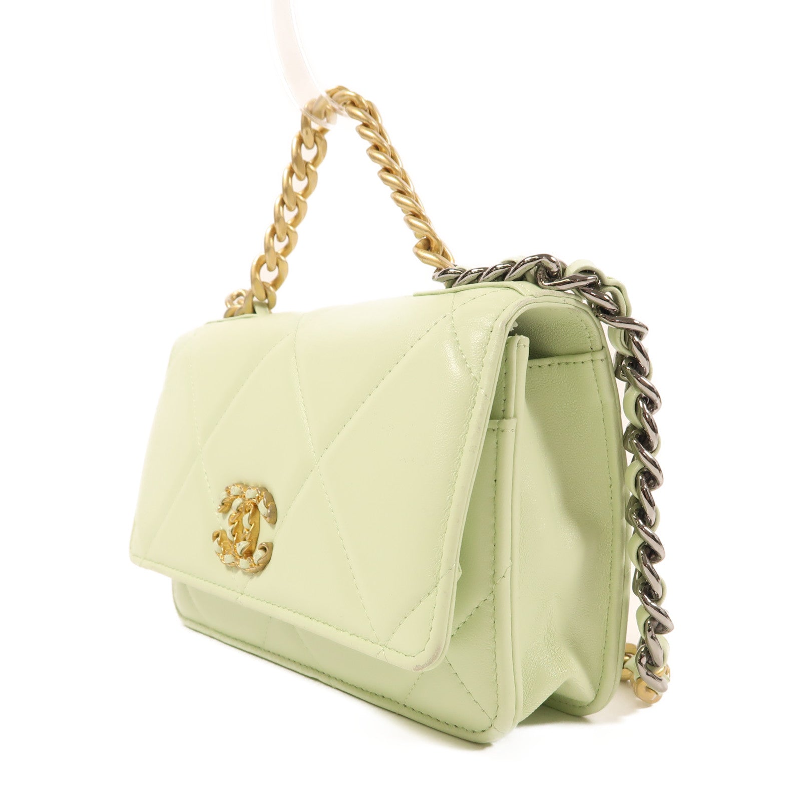 CHANEL 【激減優惠】皮革WOC Wallet On Chain手挽肩背兩用袋