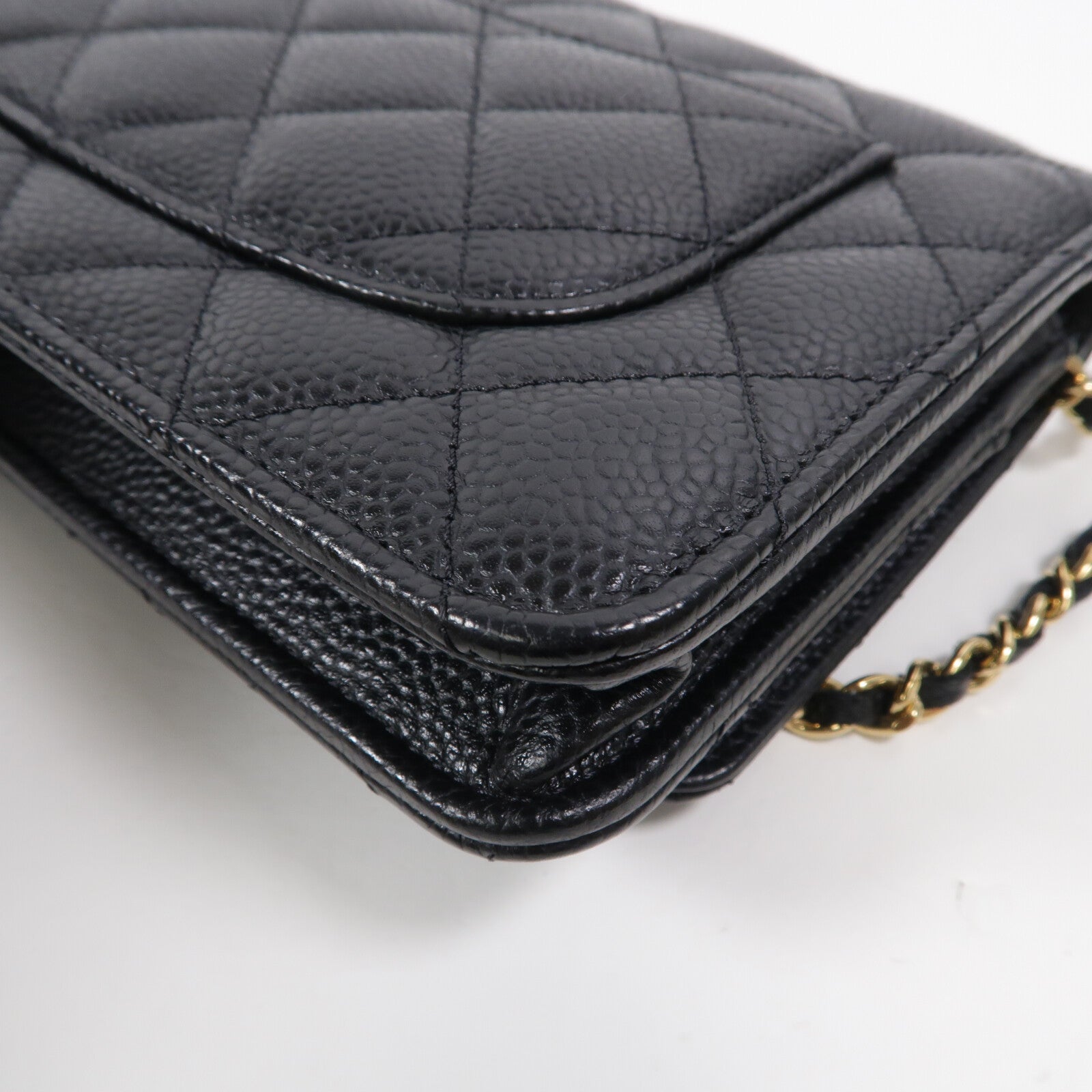 CHANEL 牛皮皮革WOC Wallet On Chain鏈帶肩背袋