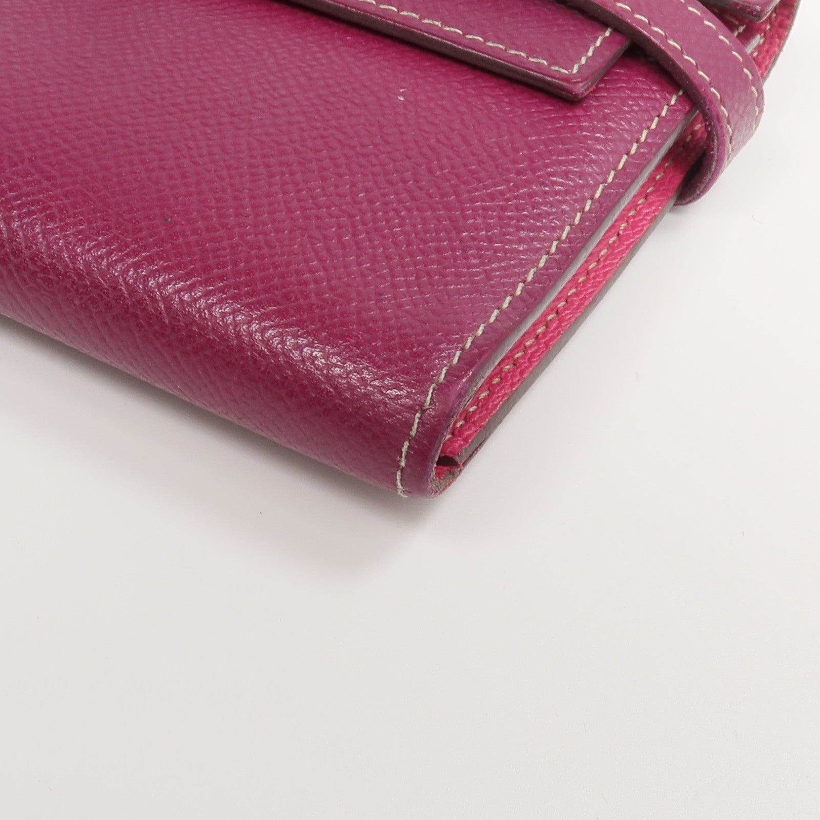 HERMES Epsom皮革Kelly Wallet長錢包Tosca/Rose Tyrien