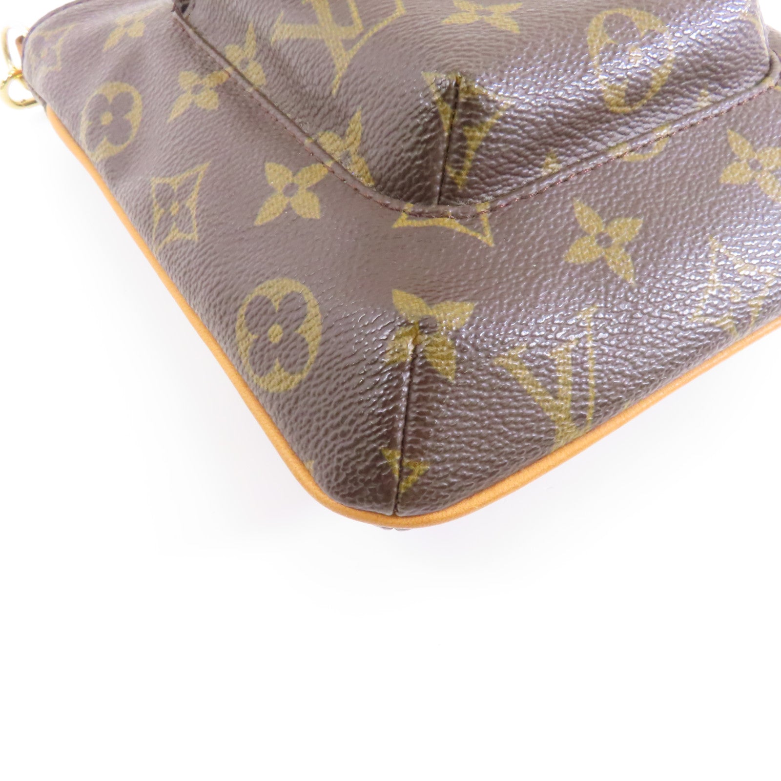 LOUIS VUITTON Monogram Particion金扣手拿包啡色