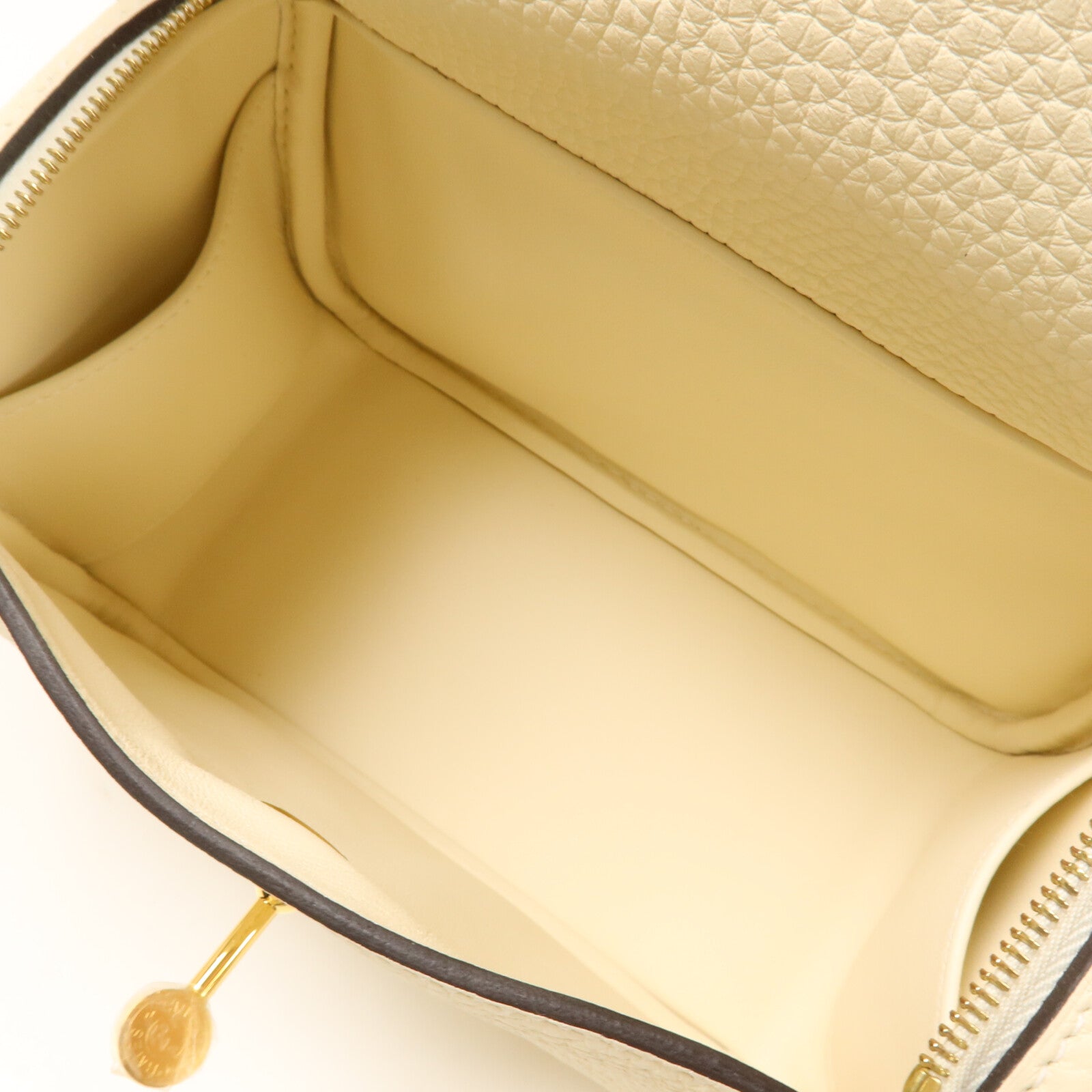 HERMES Clemence皮革Mini Lindy手挽肩背兩用袋Nata