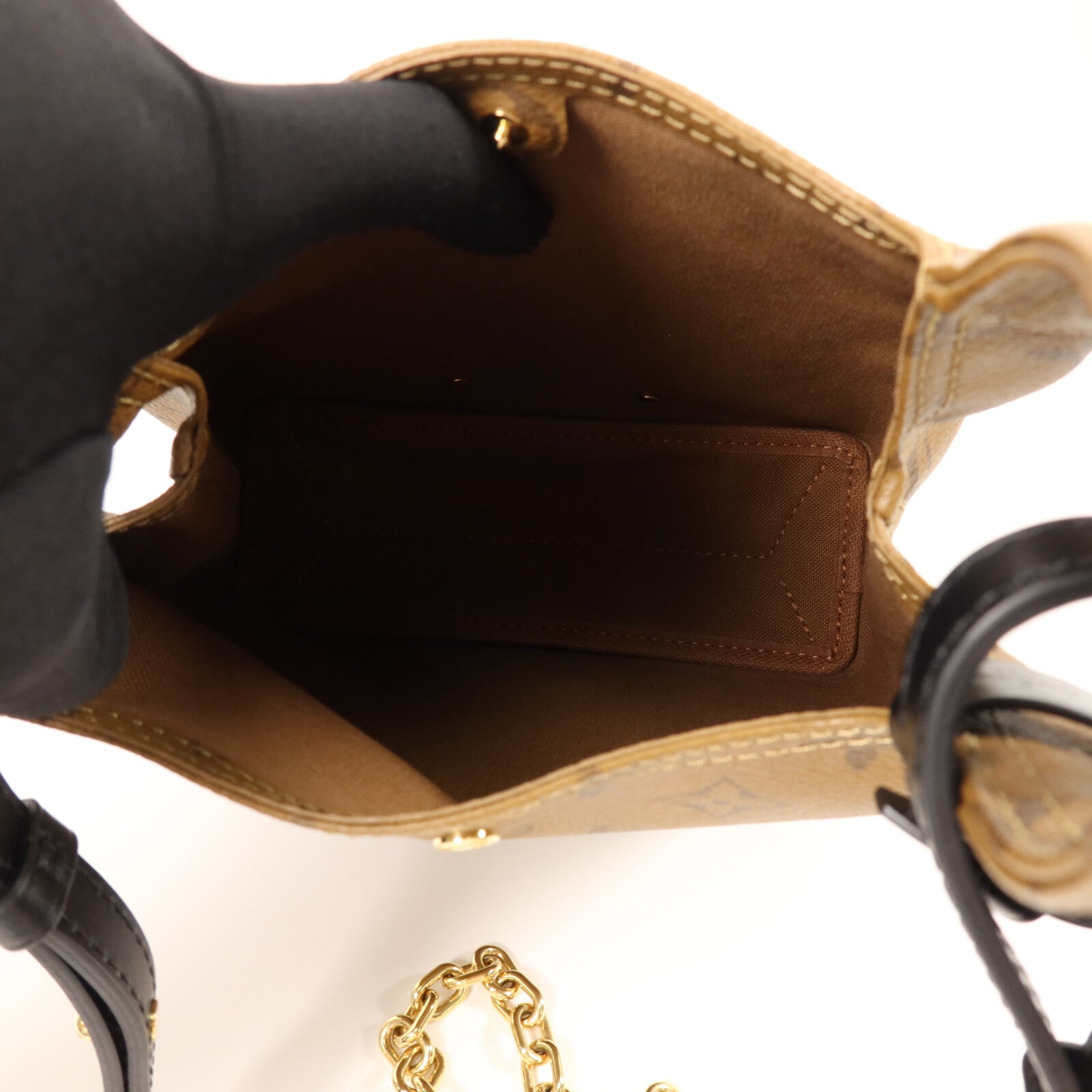 LOUIS VUITTON Monogram Reverse Atlantis BB手挽肩背兩用袋
