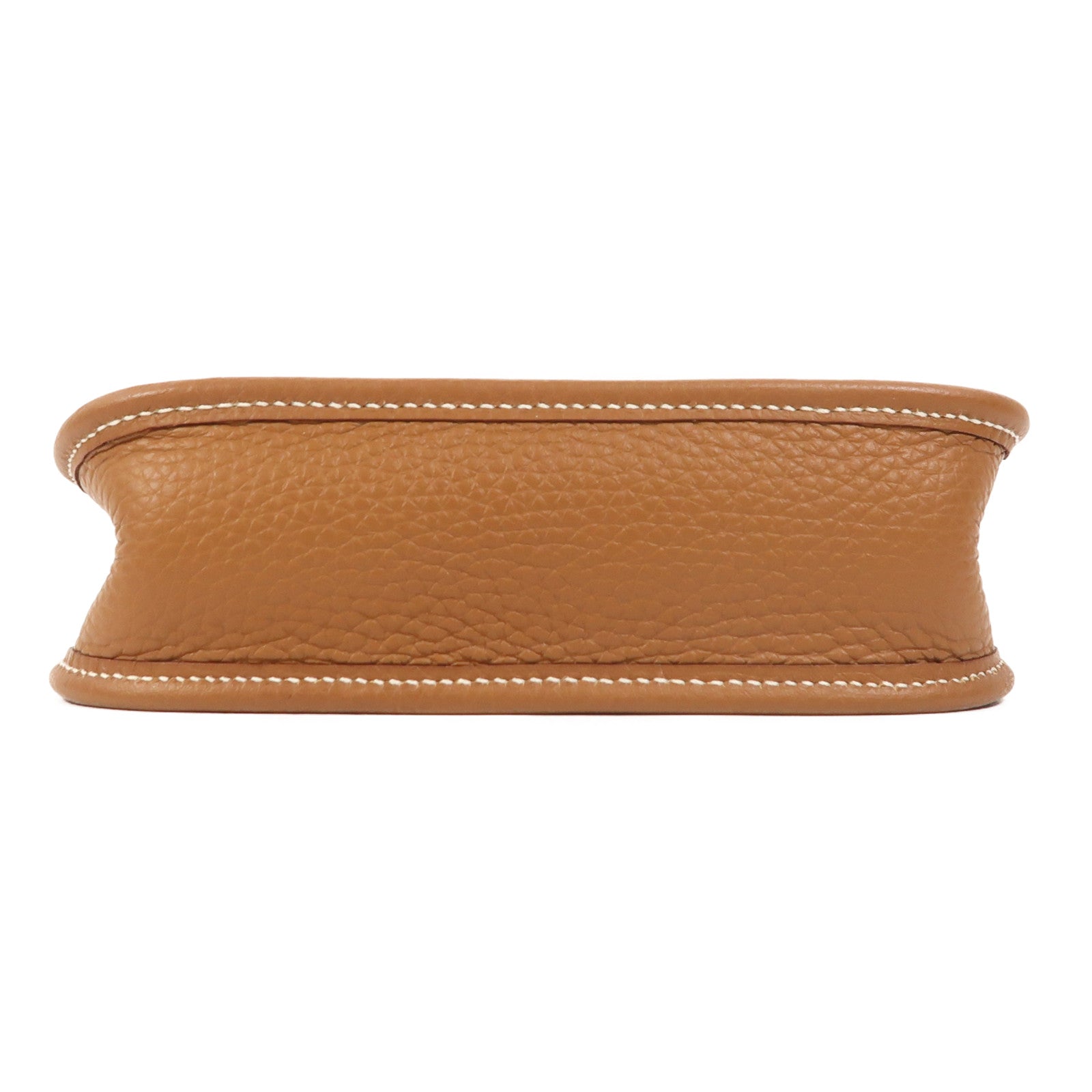 HERMES Clemence皮革Evelyne TPM銀扣肩背袋Gold