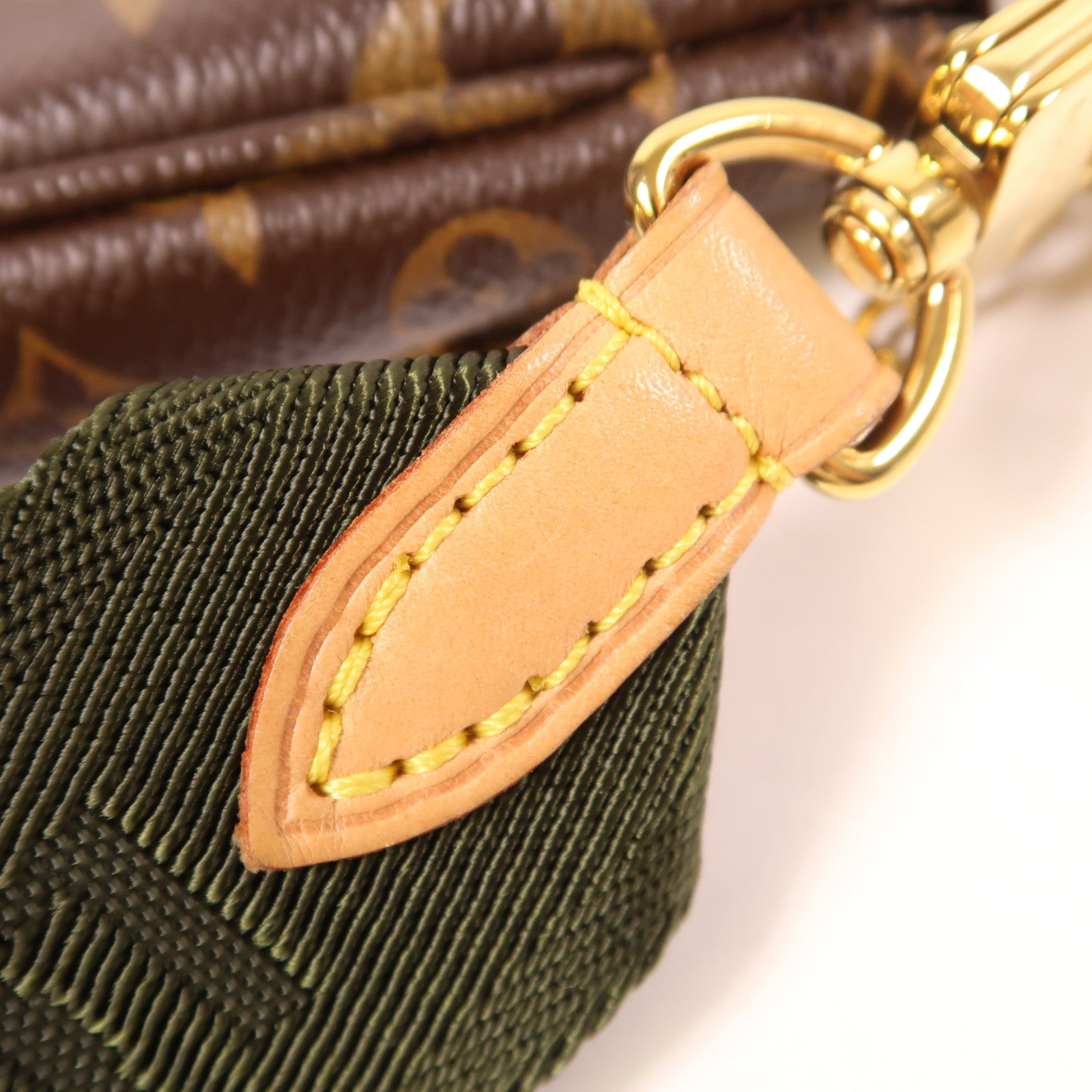 LOUIS VUITTON Monogram Multi Pochette Accessoires金扣肩背袋棕色