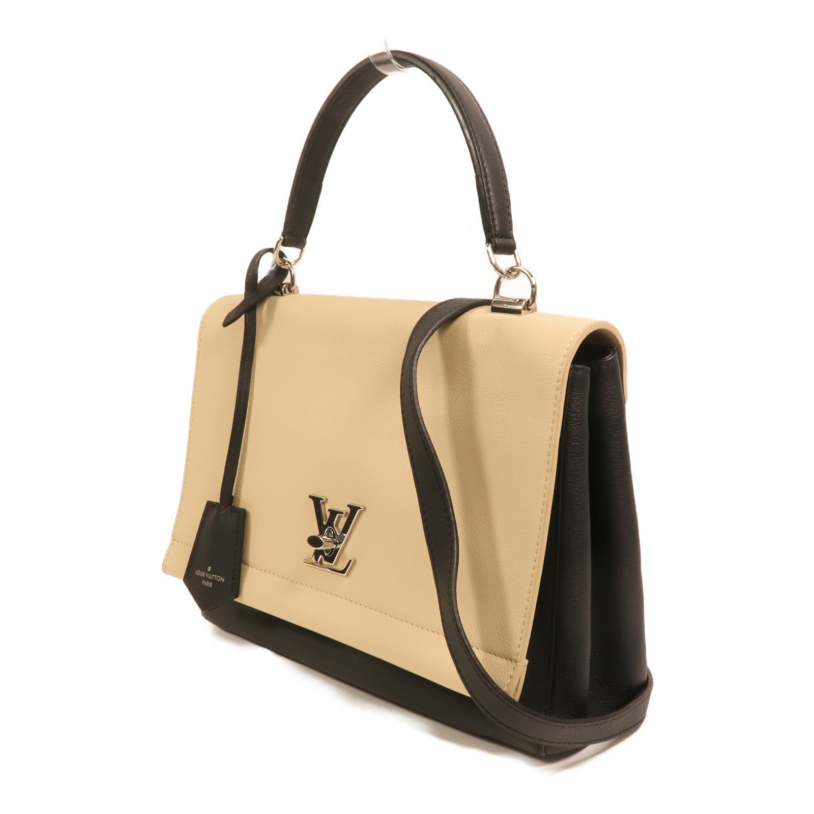 LOUIS VUITTON 牛皮皮革Lockme II Cartable銀扣手挽肩背兩用袋
