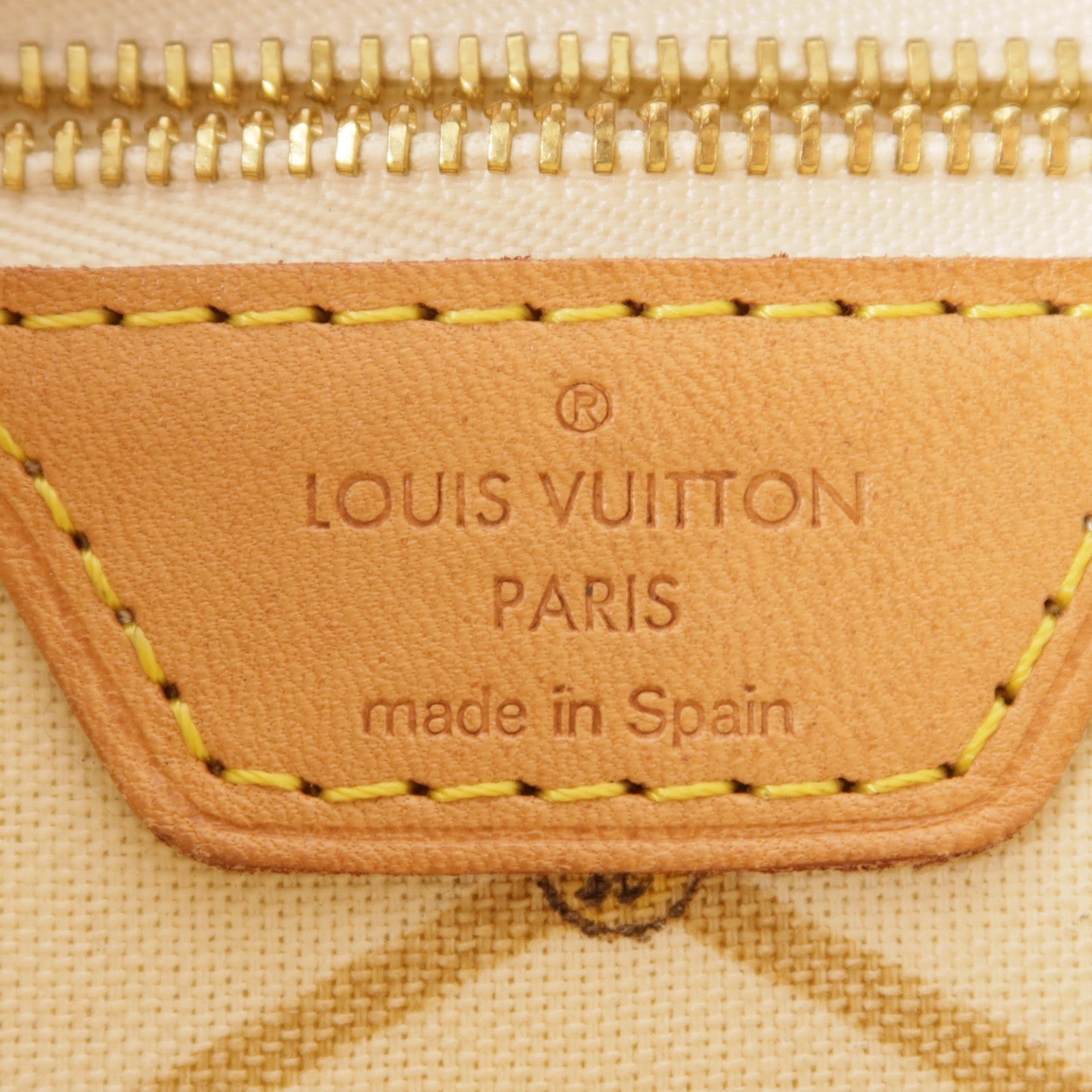 LOUIS VUITTON Damier Azur Neverfull MM金扣肩背袋