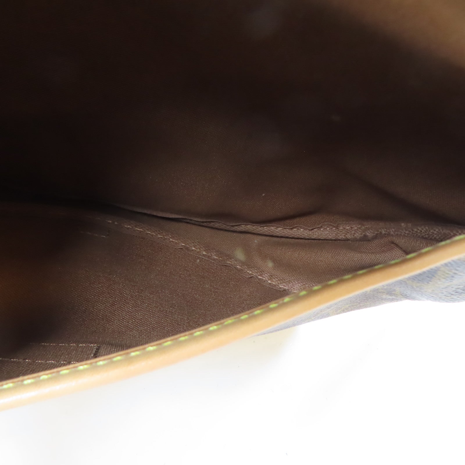 LOUIS VUITTON Monogram Saumur 30金扣肩背袋棕色