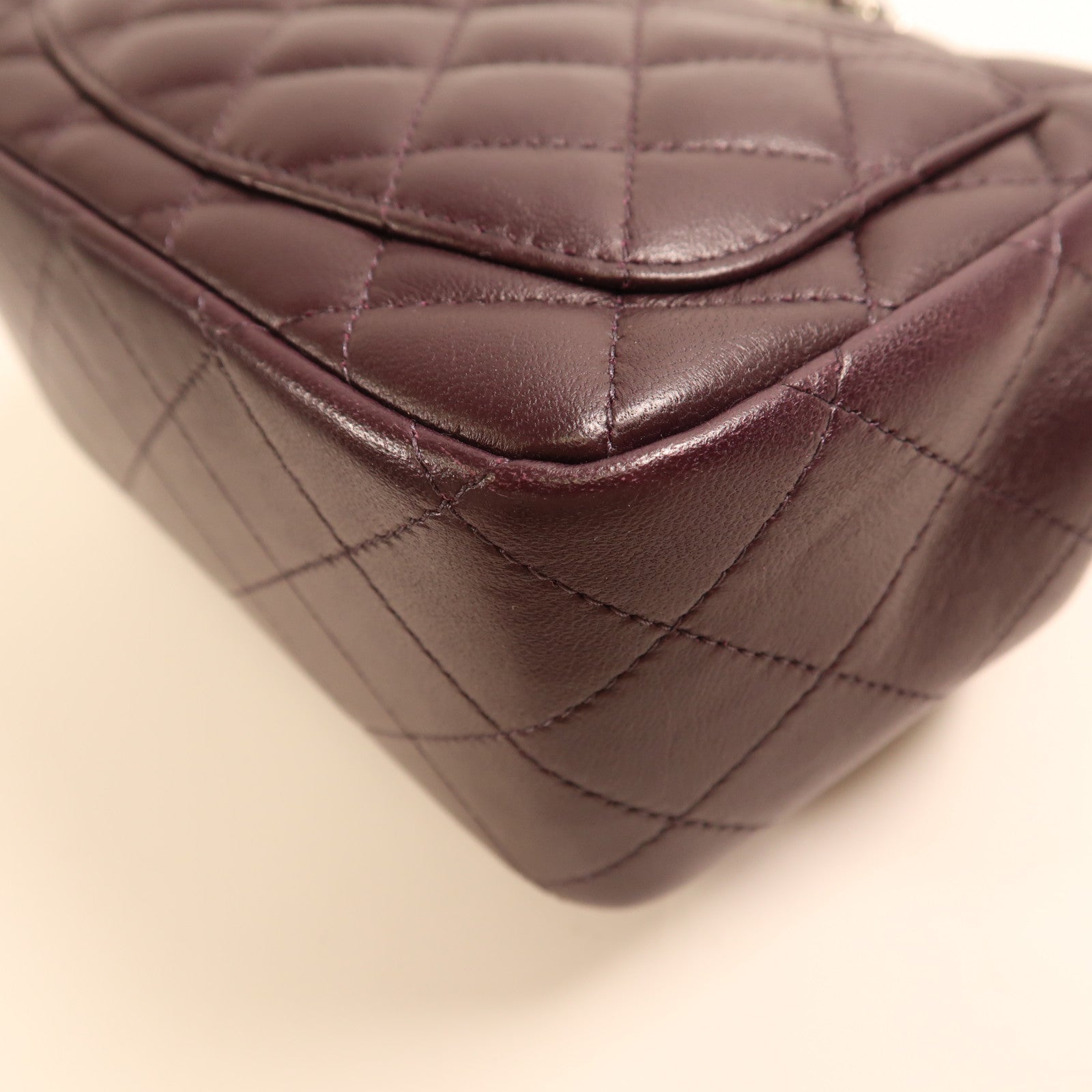 CHANEL 羊皮皮革Classic 17銀扣鏈帶肩帶