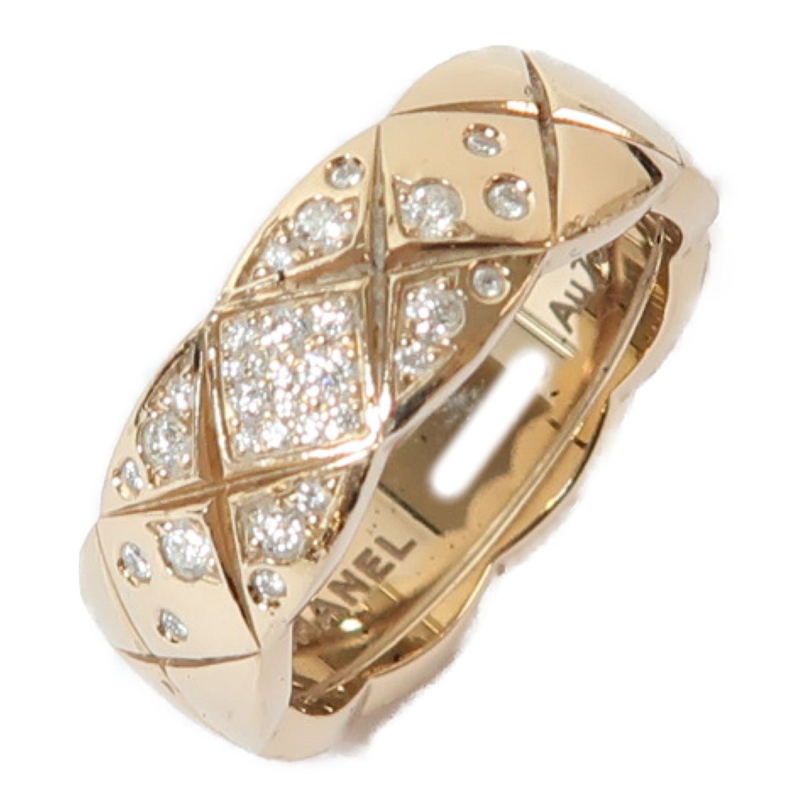 CHANEL 【激減優惠】18K玫瑰金/鑽石Coco Crush Ring戒指US#6.75