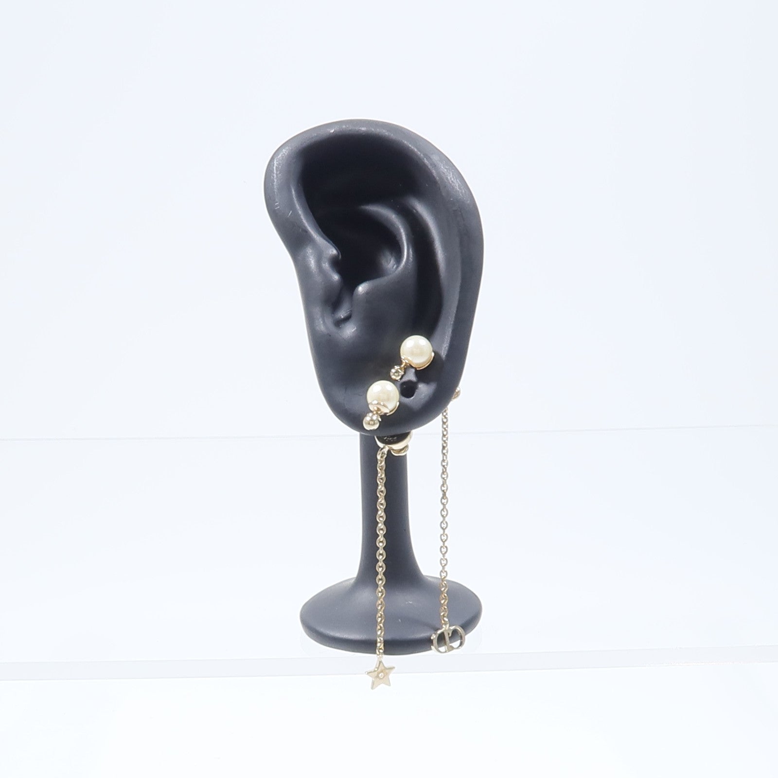 Dior PVC/金屬La Petite Tribales Earrings耳環