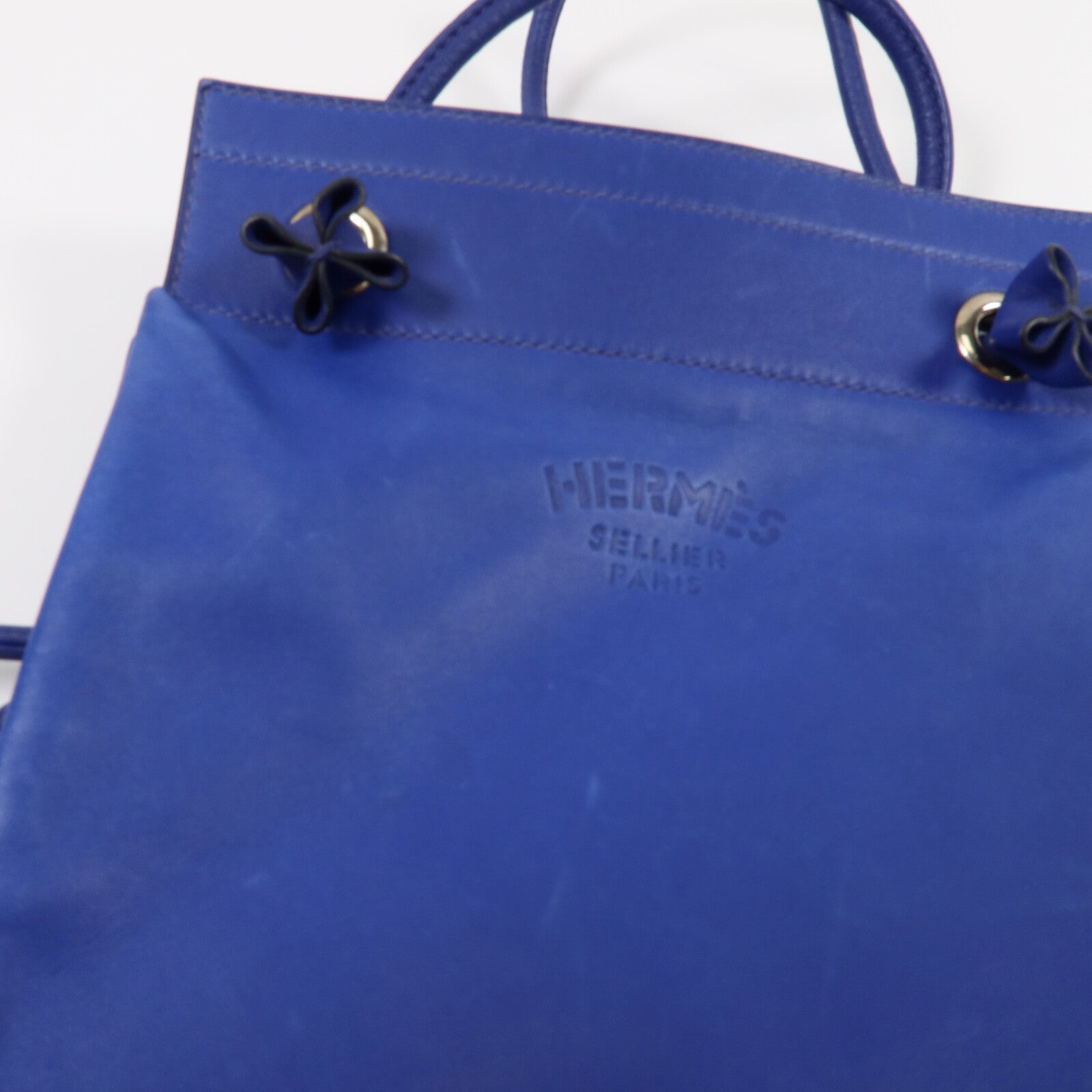HERMES Swift皮革Aline Mini肩背袋Bleu Electrique