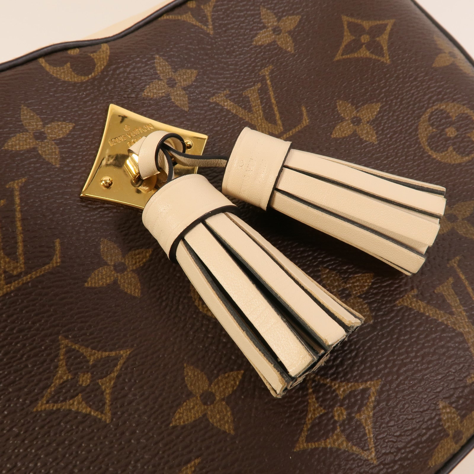 LOUIS VUITTON Monogram Saintonge金扣手挽肩背兩用袋