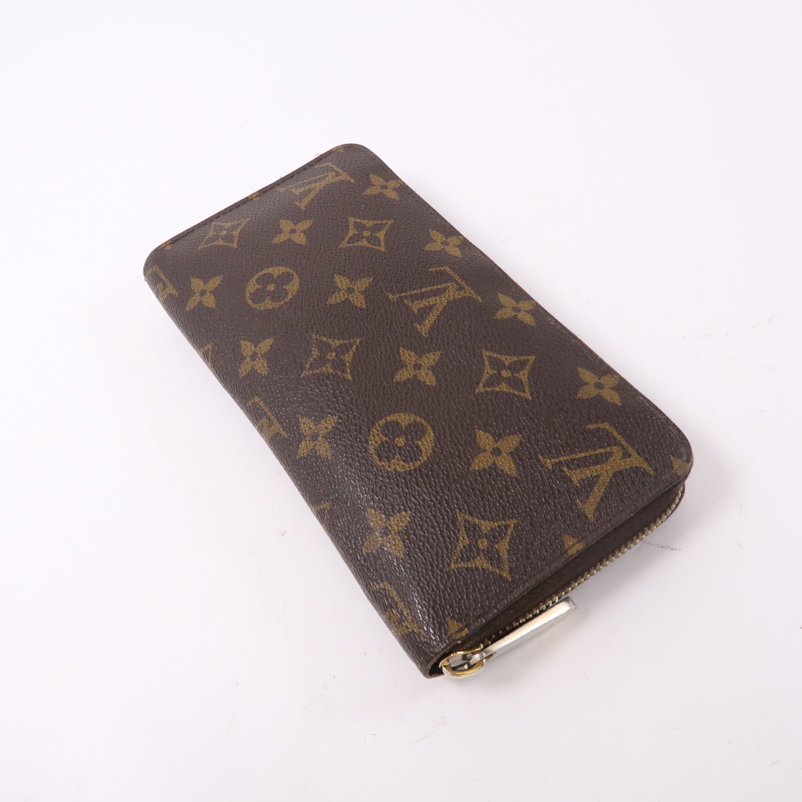 LOUIS VUITTON MonogramZipper Long Wallet金扣拉鍊長錢包啡色