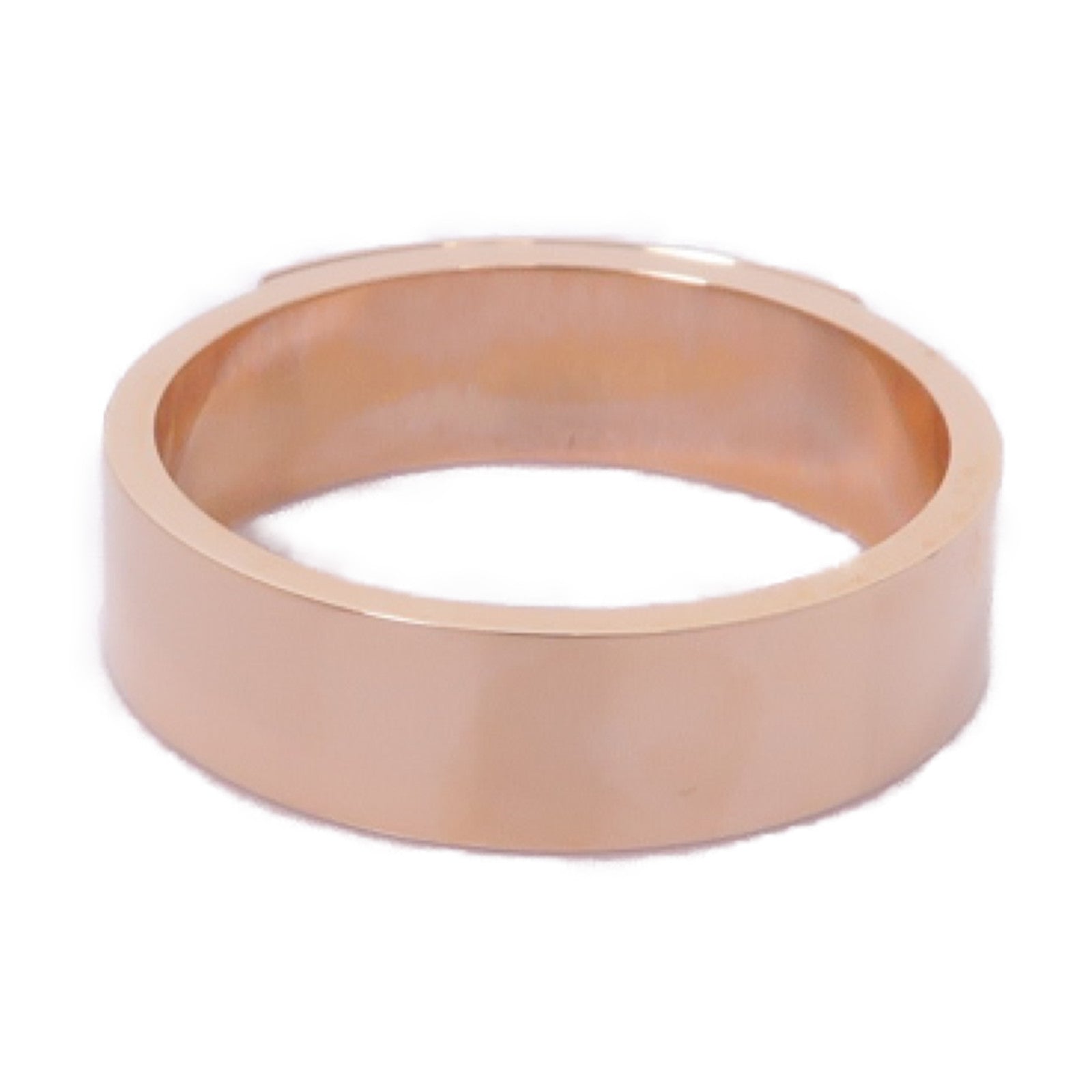 HERMES 18K玫瑰金Bague Kelly PM戒指Hermes#52 US#6